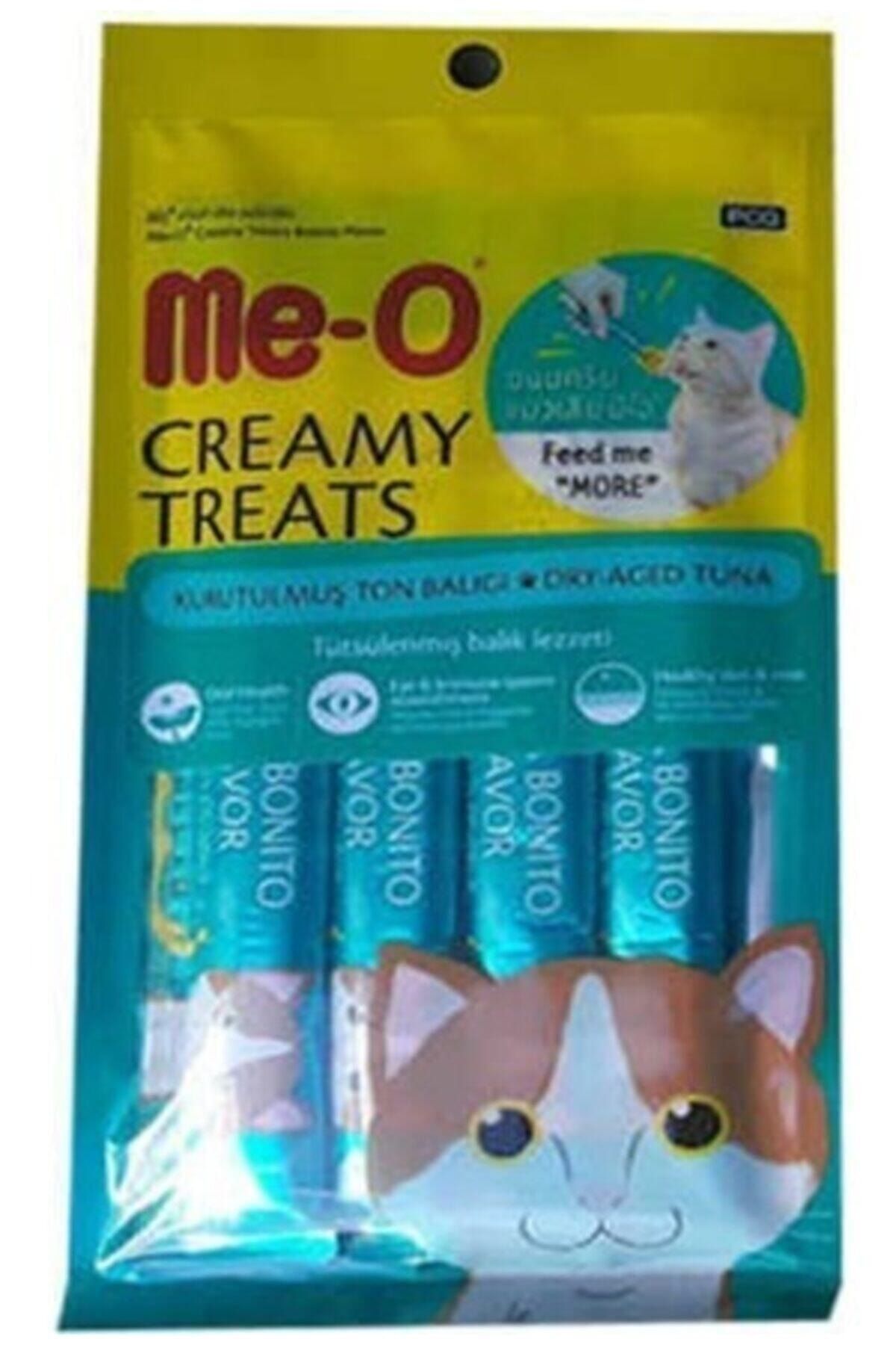 Meo Delite Meo Me-o Creamy Treats Kurutulmuş Ton Balığı 4x15 Gr Sıvı Kedi Ödül Maması