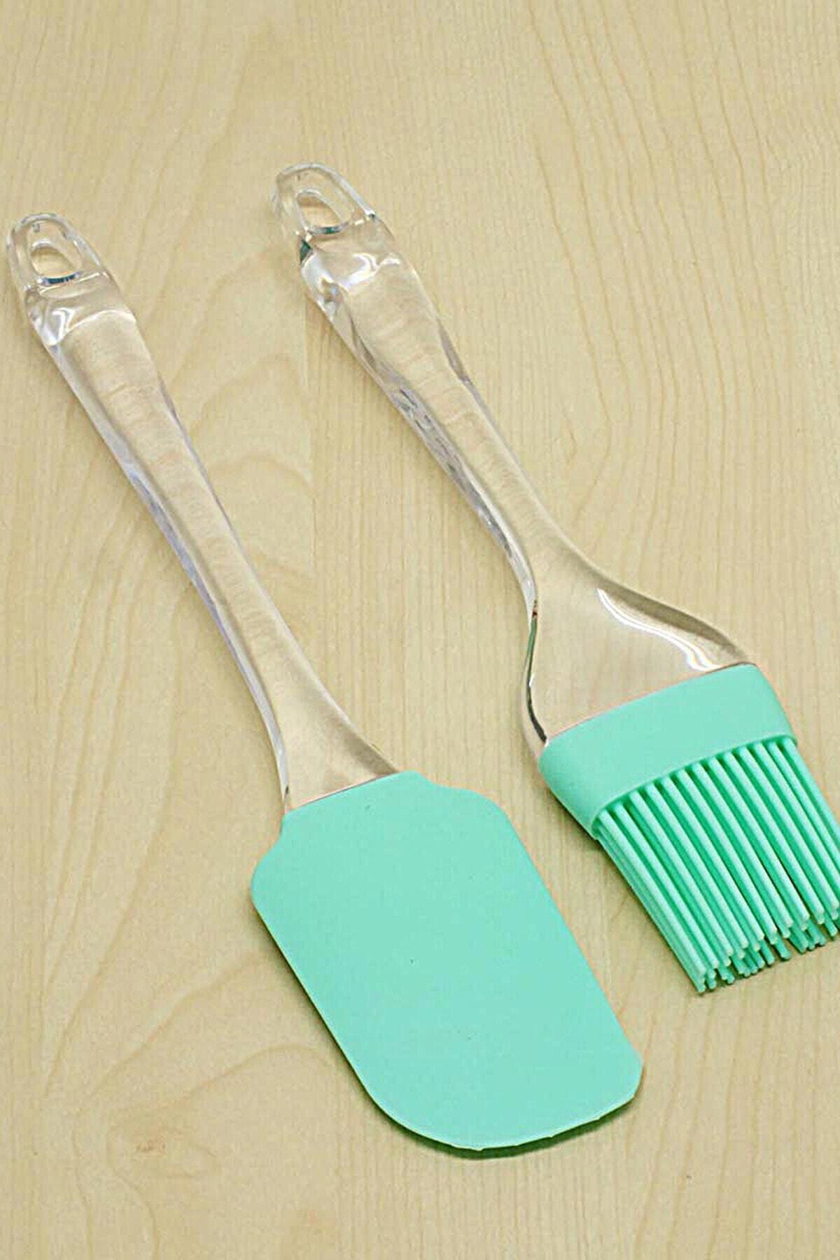 Mutfak Zamanı 2'li Renkli Silikon Fırça&spatula Set 9450120200735