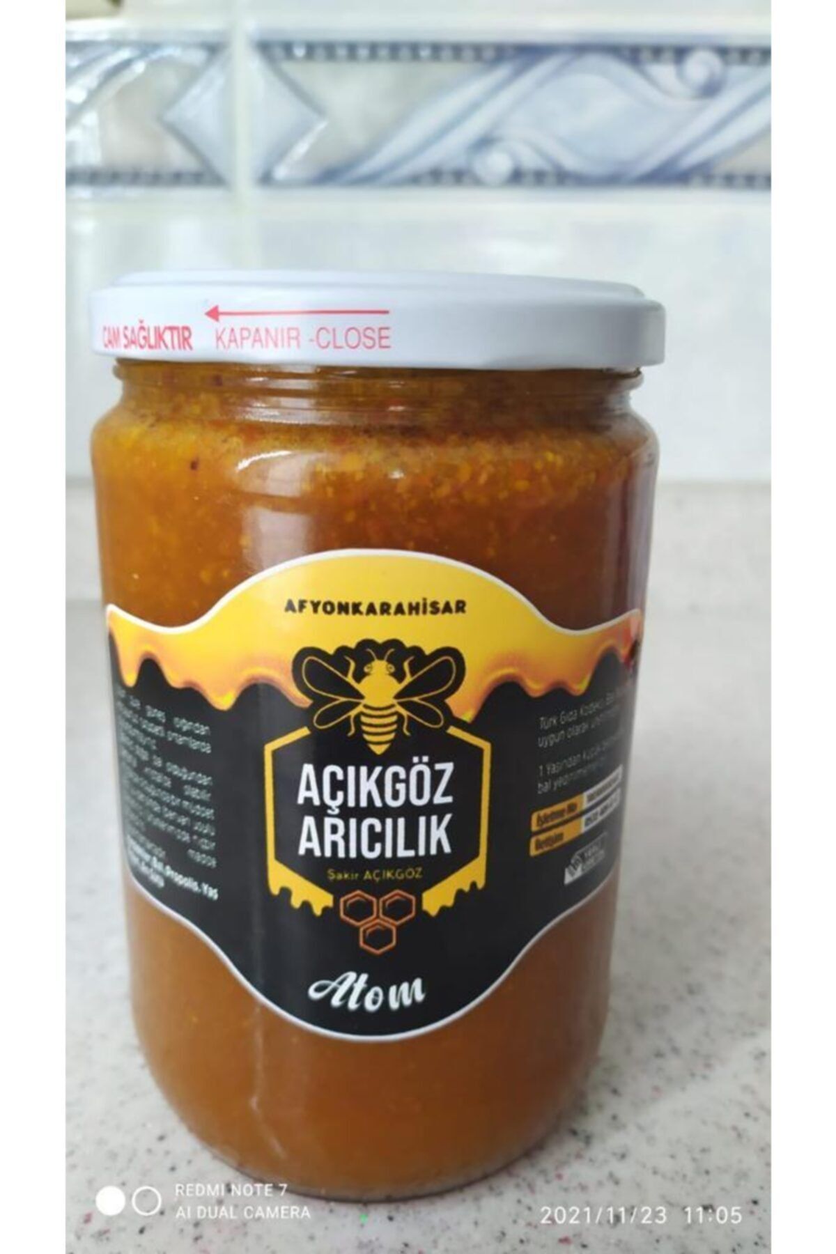 AÇIKGÖZ ARICILIK 800 Gr Karakovan Atom Karışım (bal-yaş Polen-propolis-arı Sütü)