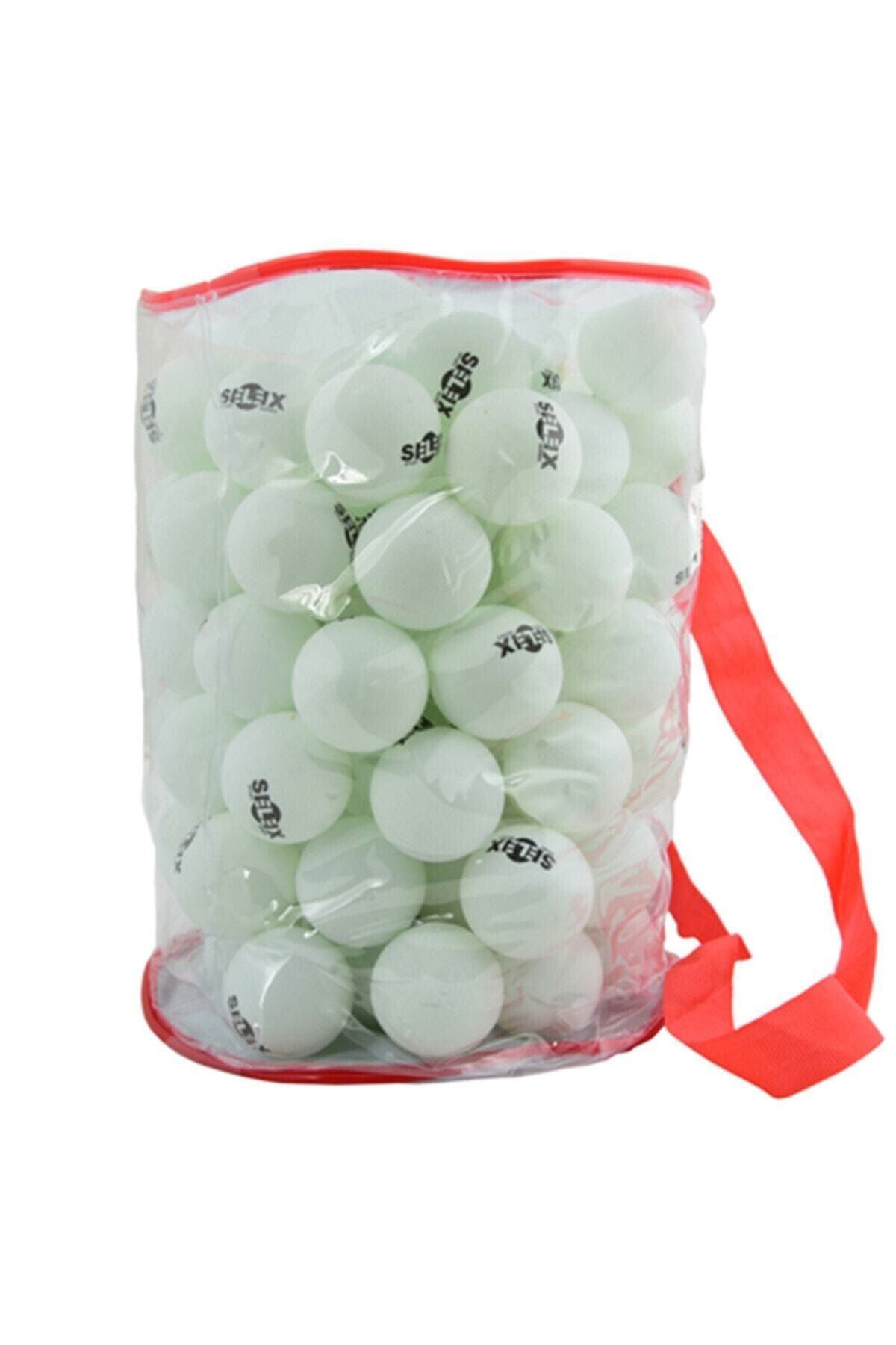 SELEX 100 Lü Eksiz Pinpon Topu (Beyaz)