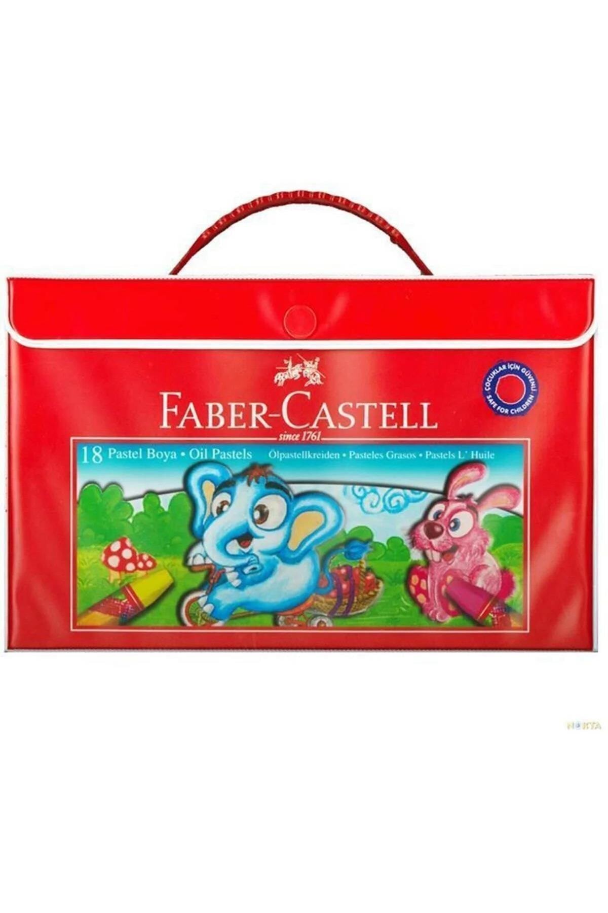 Faber Plastik Çantalı Pastel Boya 18 Renk