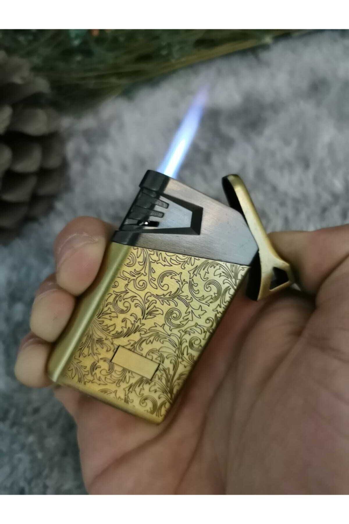 TURKUAZ Jetlog Gold Antik Pürmüzlü Çakmak