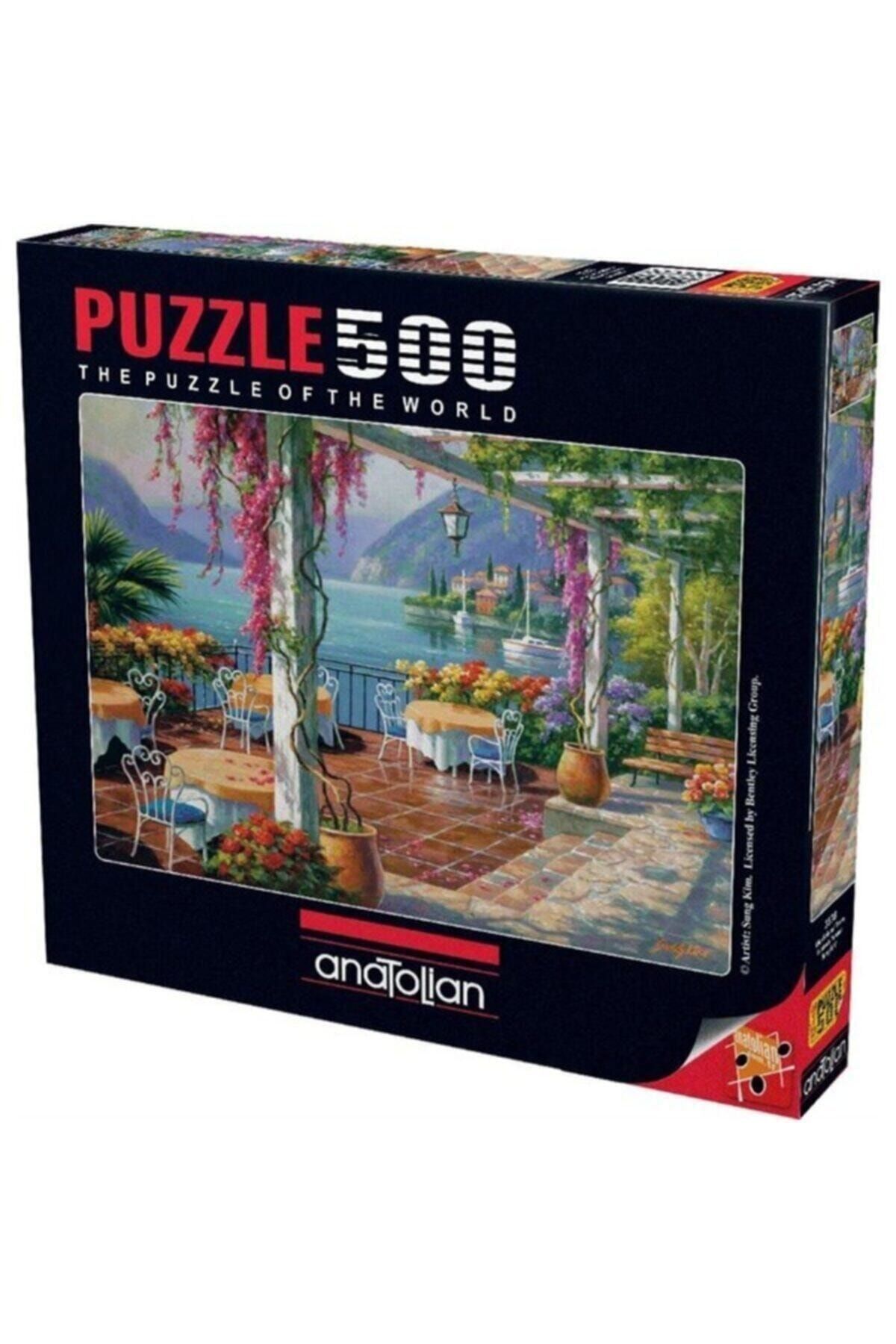 Anatolian Puzzle 3578 Mor Salkımlı Teras 500 Parça Puzzle