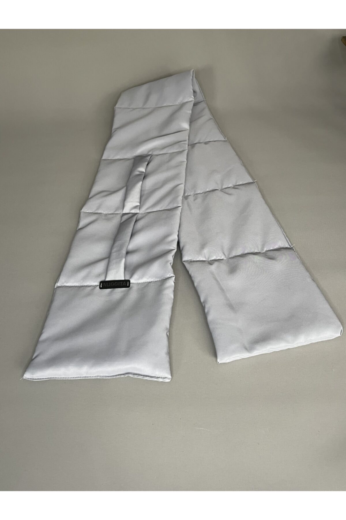 Nuggita Unisex Puf Atkı Gri