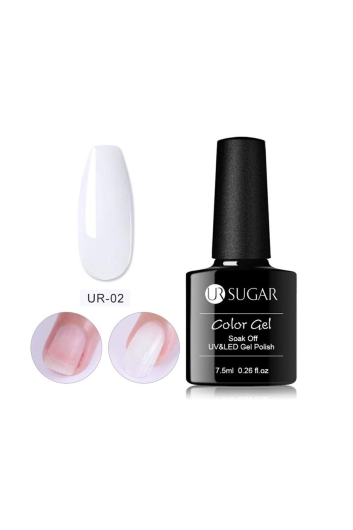 Sugar Beyaz Renk Fırçalı Hızlı Tırnak Uzatma Jeli 7,5 Ml