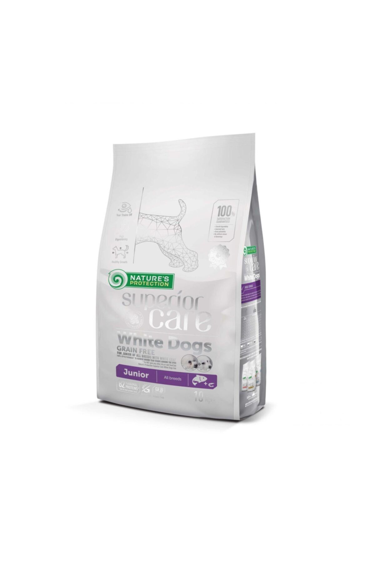Fauna Pet Supplies Nature's Protection Tahılsız Balıklı Küçük Irk Beyaz Yavru Köpek Maması 10+2 Kg