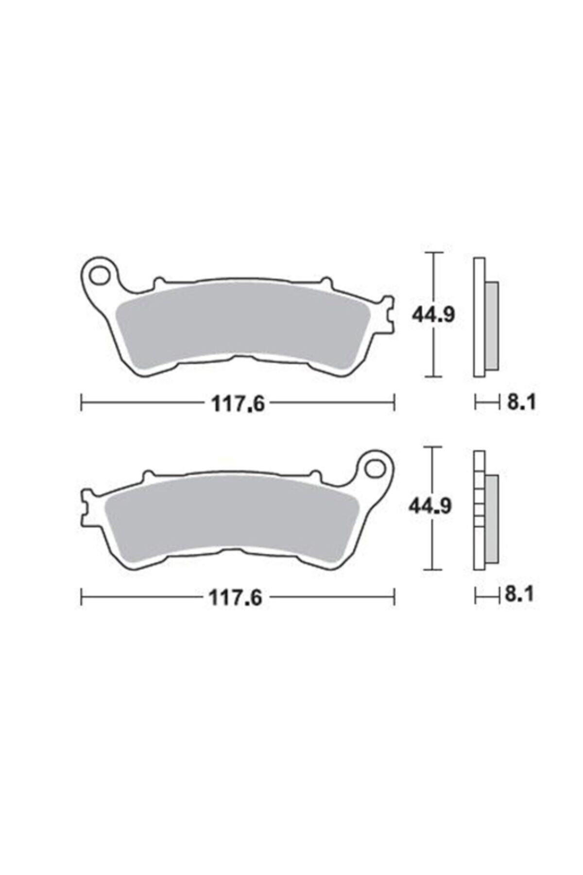 Moto Adv Garage Honda Crossrunner 800 11-14 Ön Fren Balatası Sinterli Braking