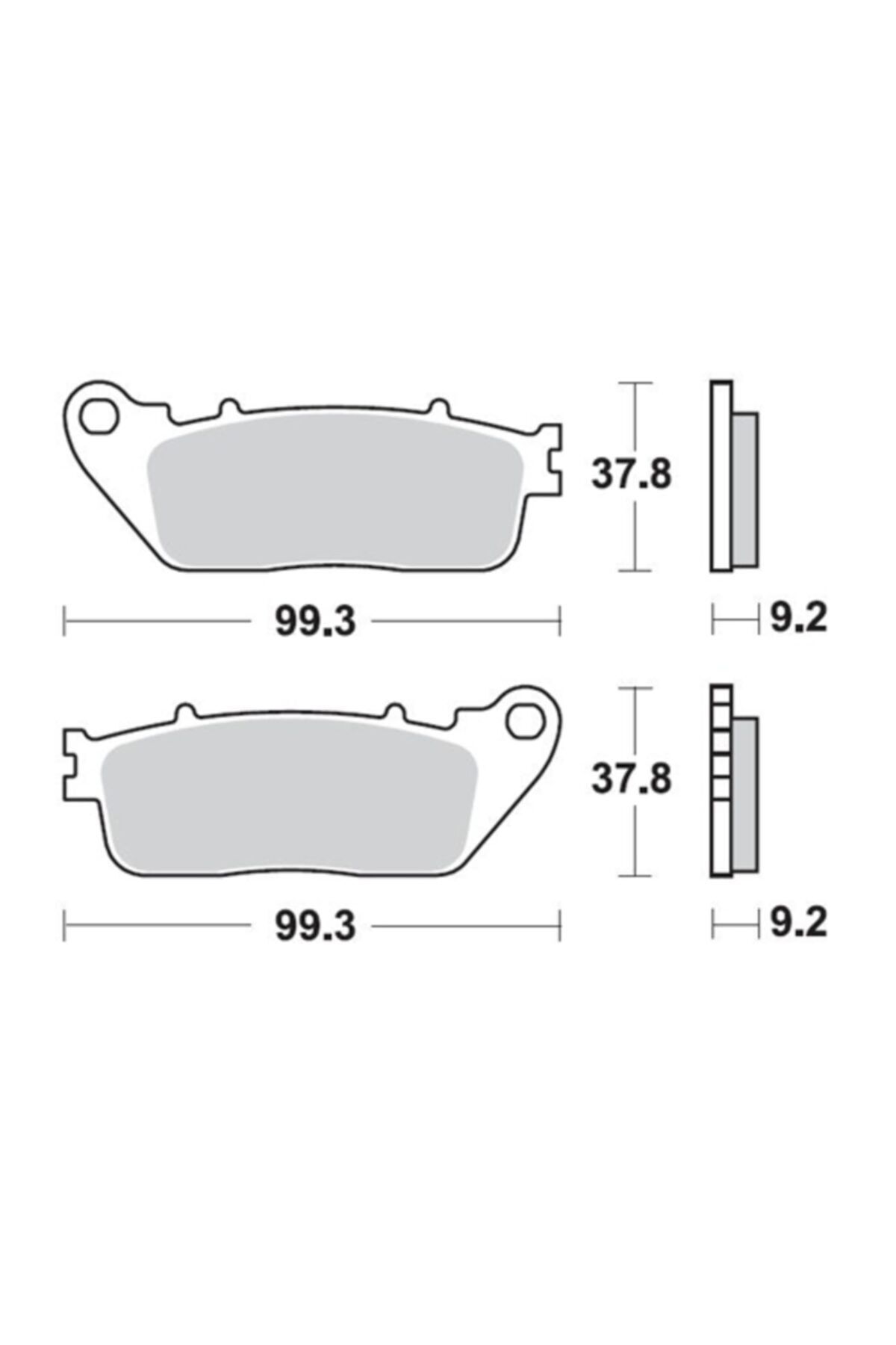 Moto Adv Garage Honda Cb 1000 R Arka Fren Balatası Sinterli Braking