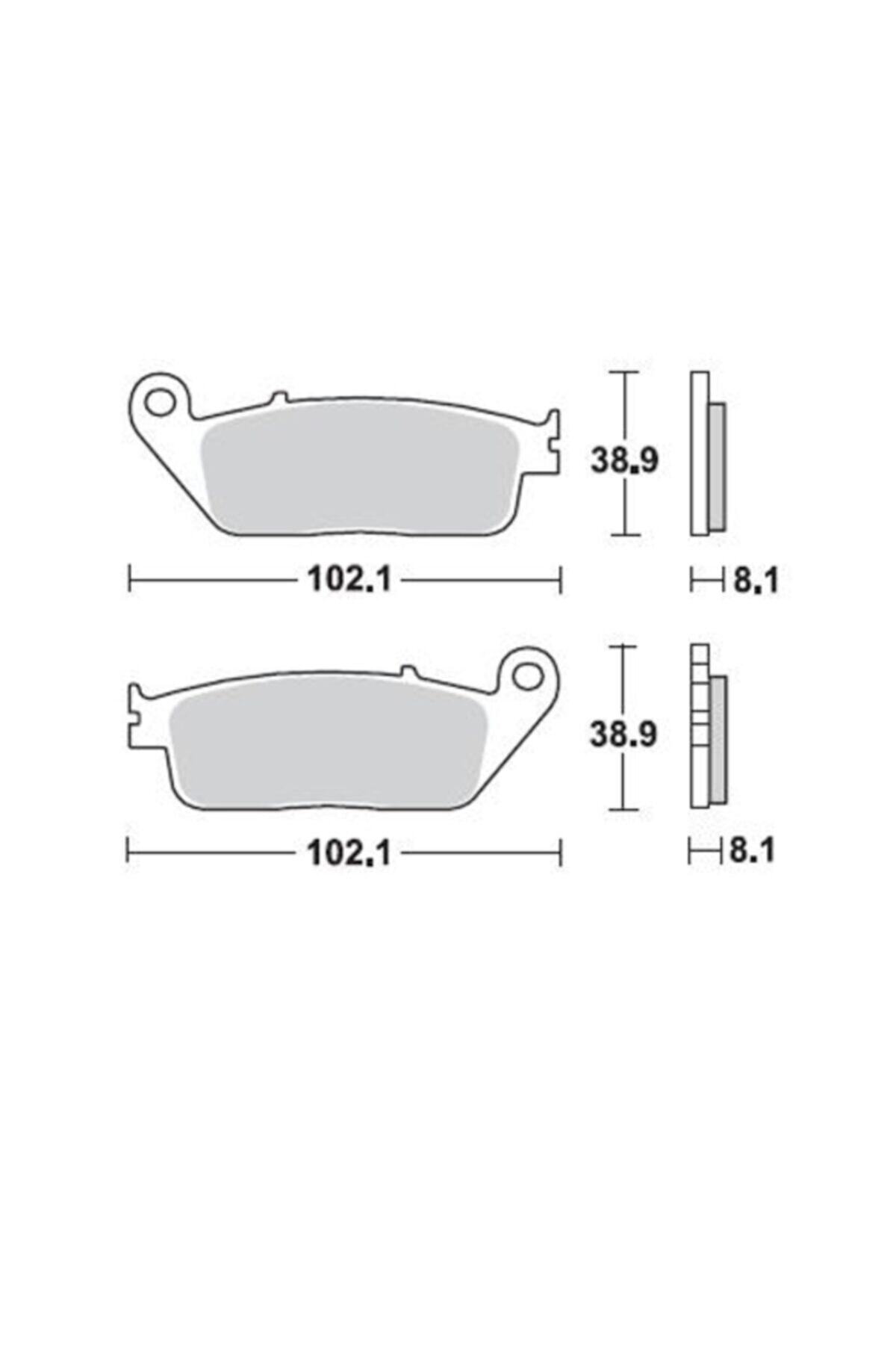 Moto Adv Garage Honda Cbf 600 Hornet 98-13 Ön Fren Balatası Sinterli Braking