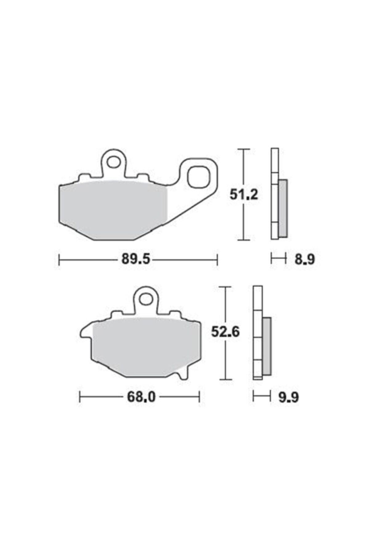 Moto Adv Garage Kawasaki Kle 650 Versys 07-14 Arka Fren Balatası Sinterli Braking