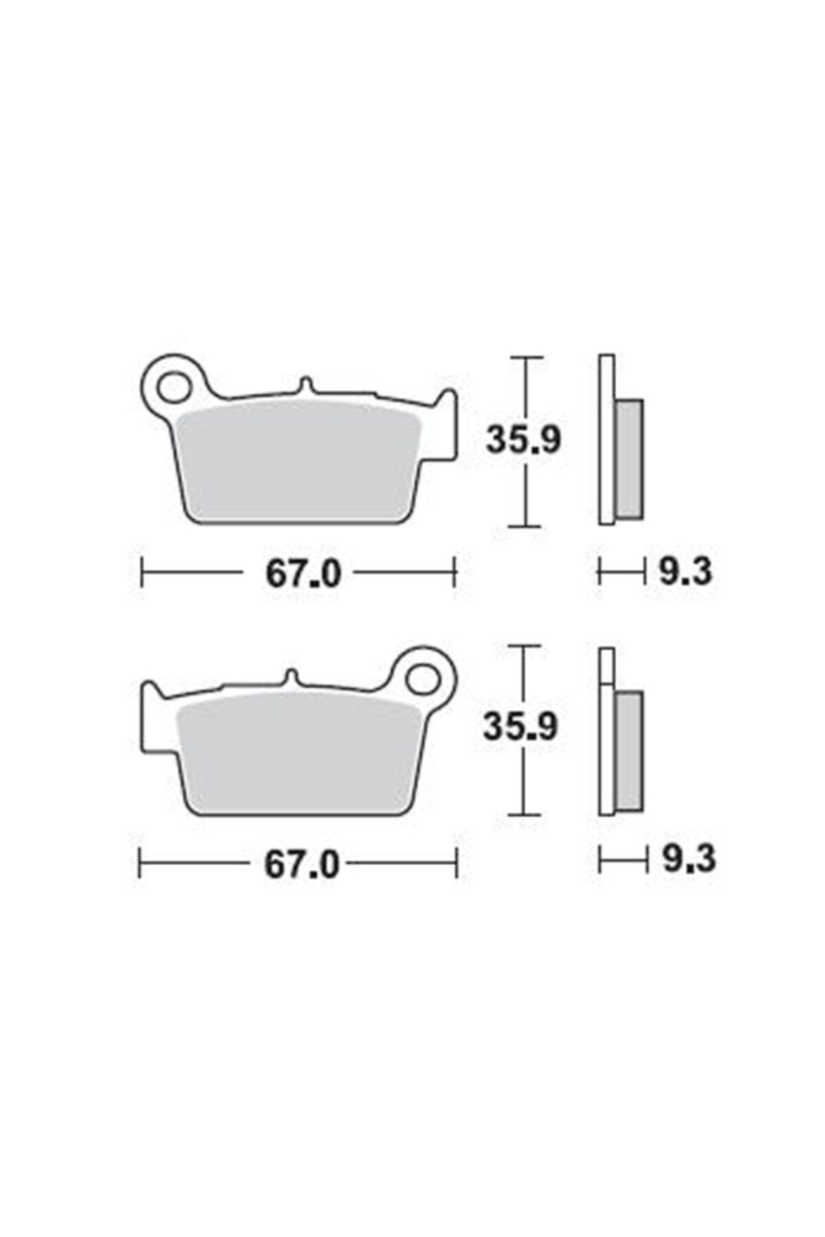 Moto Adv Garage Yamaha Wr 250 R Arka Fren Balatası Sinterli Braking