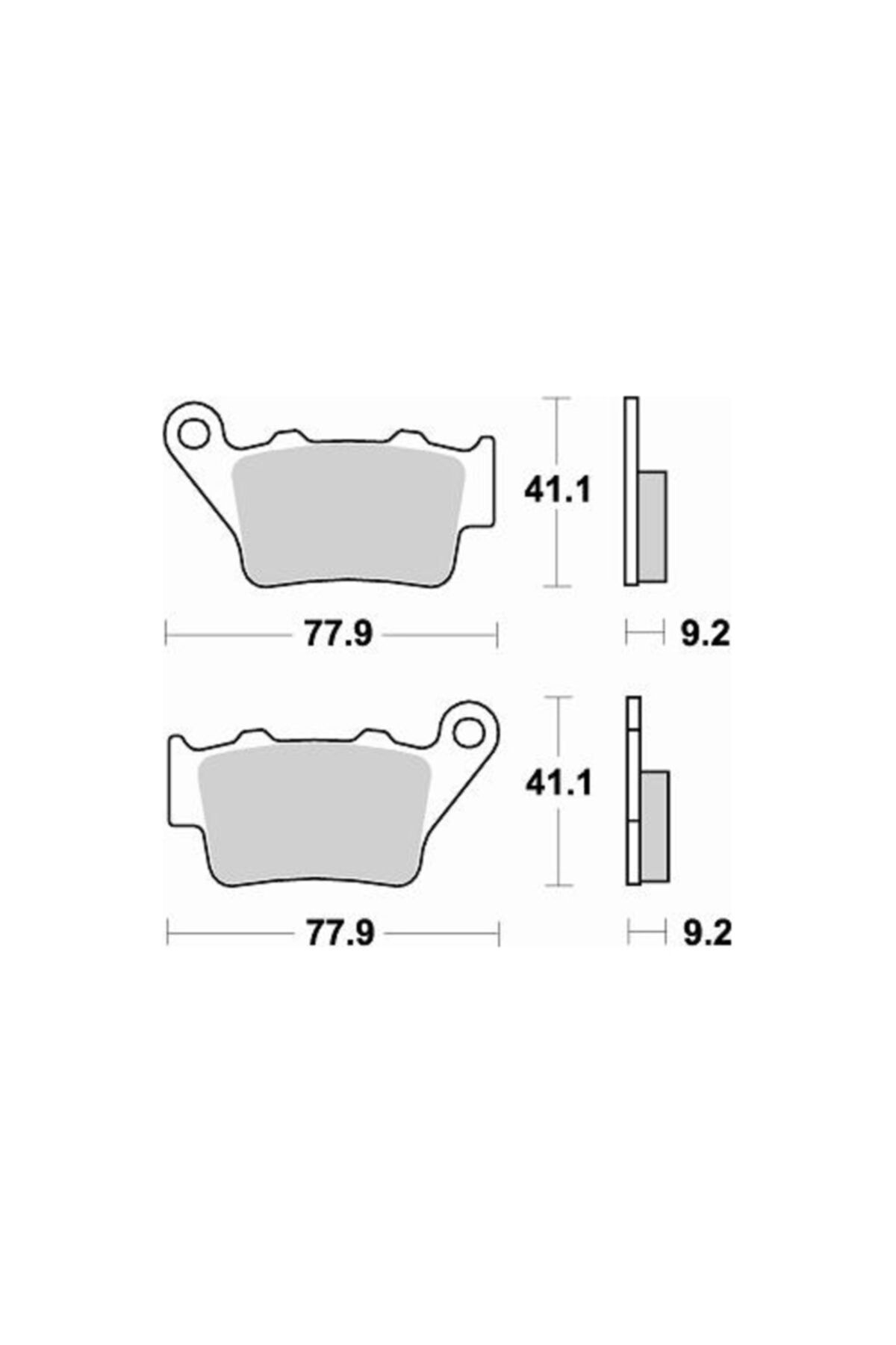 Moto Adv Garage Triumph Street Triple 765 R Arka Fren Balatası Sinterli Braking