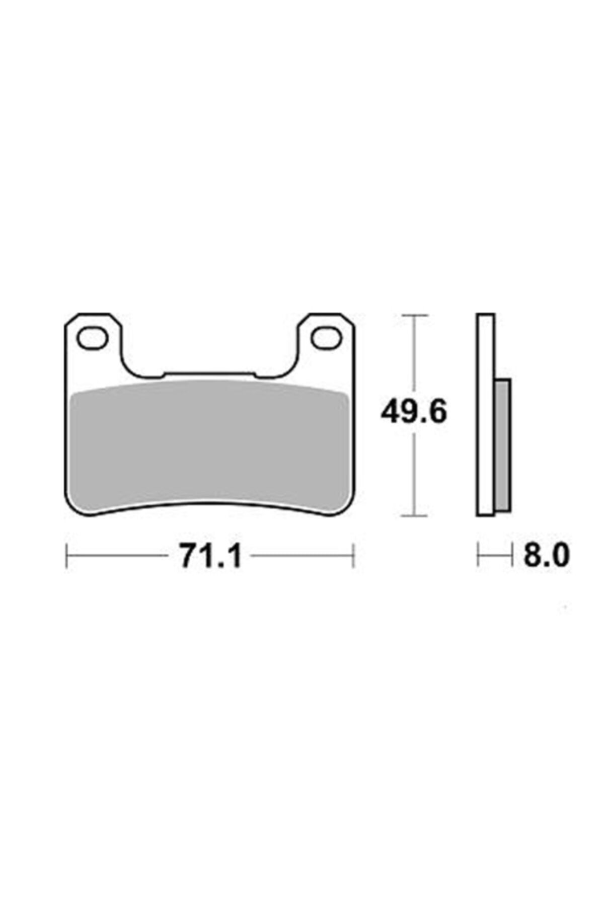 Moto Adv Garage Suzuki Gsx-r 600 04-10 Ön Fren Balatası Sinterli Braking