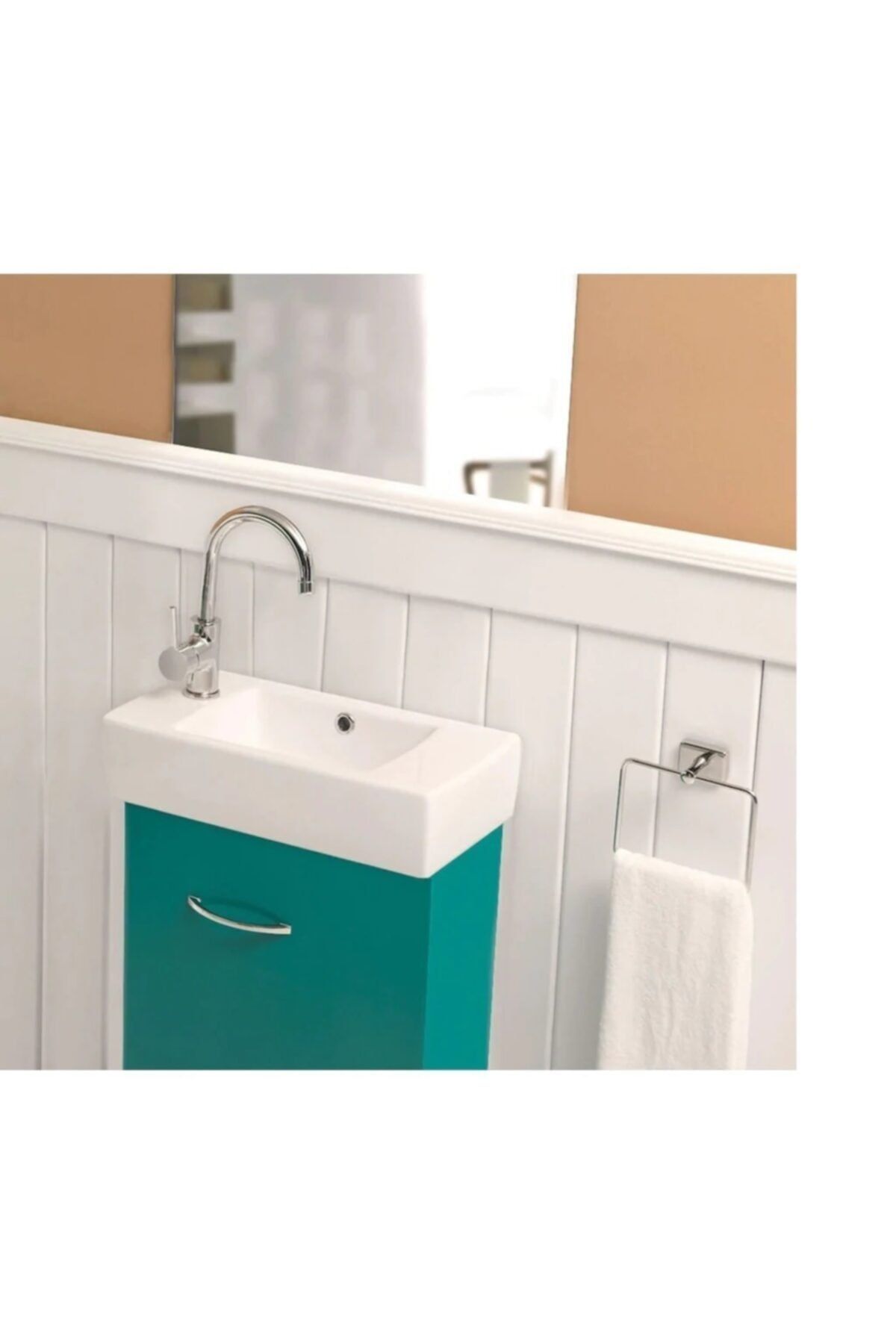 TURKUAZSERAMİK Turkuaz Cerastyle City Lavabo 25*50 Cm (batarya Soldan Delikli)