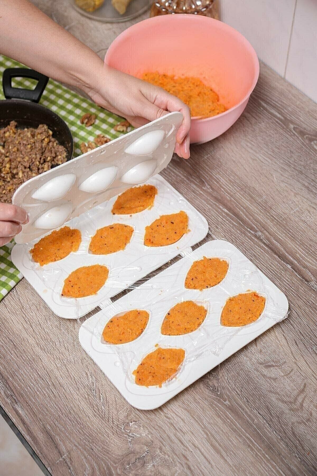 MİEN Pratik Içli Köfte Kalıbı Içli Köfte Aparatı Köfte Kalıp 5'li