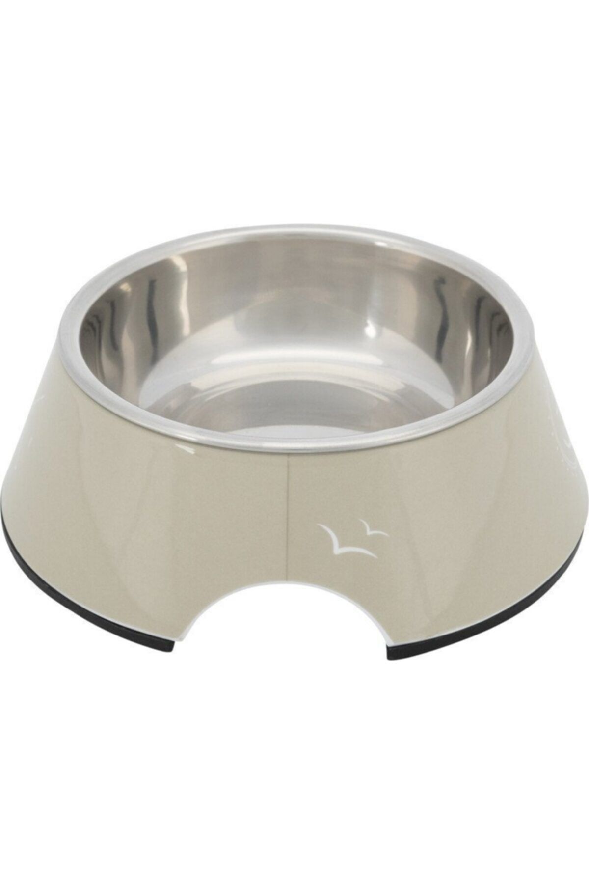 Cambridge Polo Club Trixie Köpek Mama Ve Su Kabı, Melamin/paslanmaz Çelik, 0.2lt/ø14cm, Kum Beji