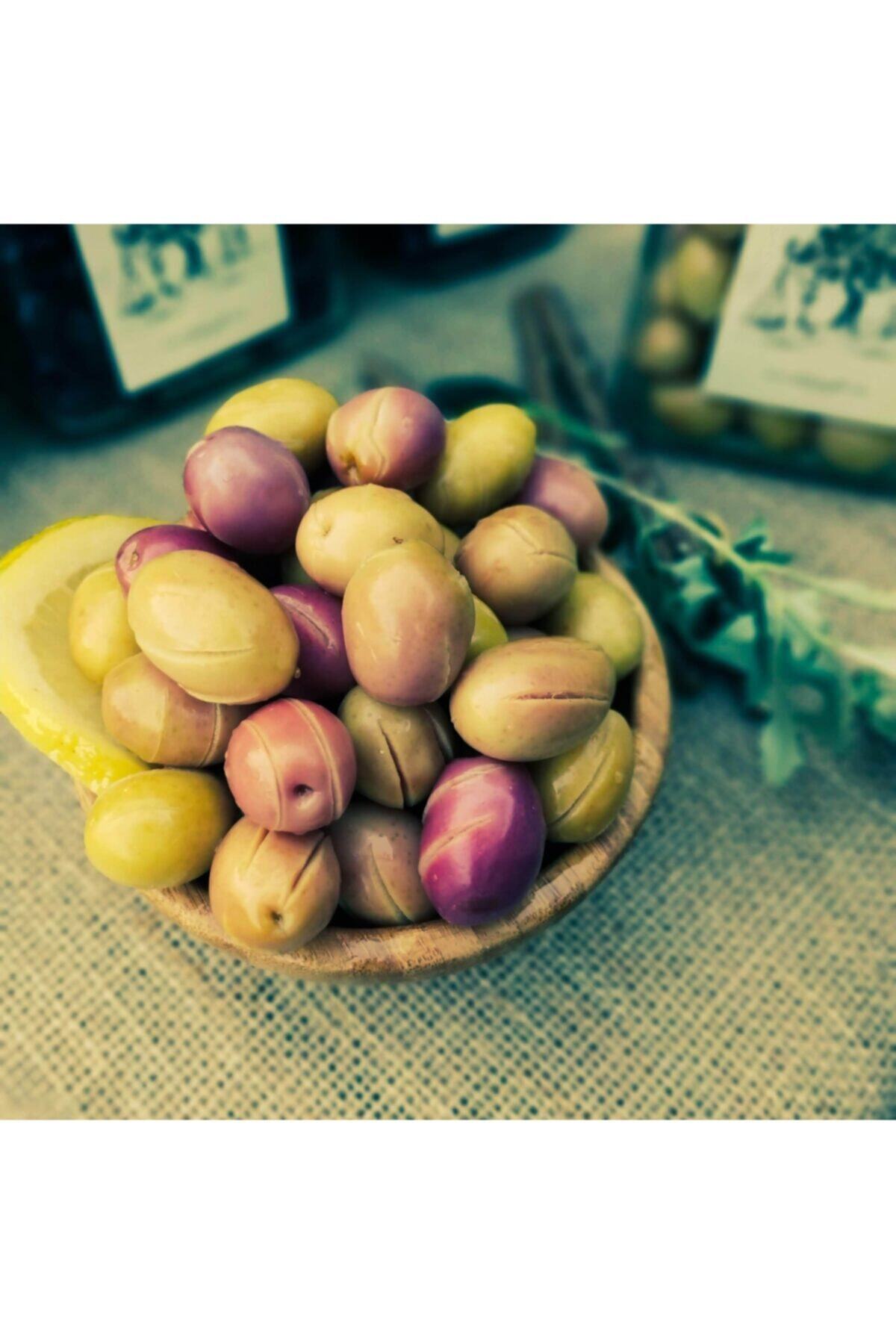 ADALYA Pembeli Domat Çizik Iri Boy Yeşil Zeytin 1000 Gr. Cam Kavanoz