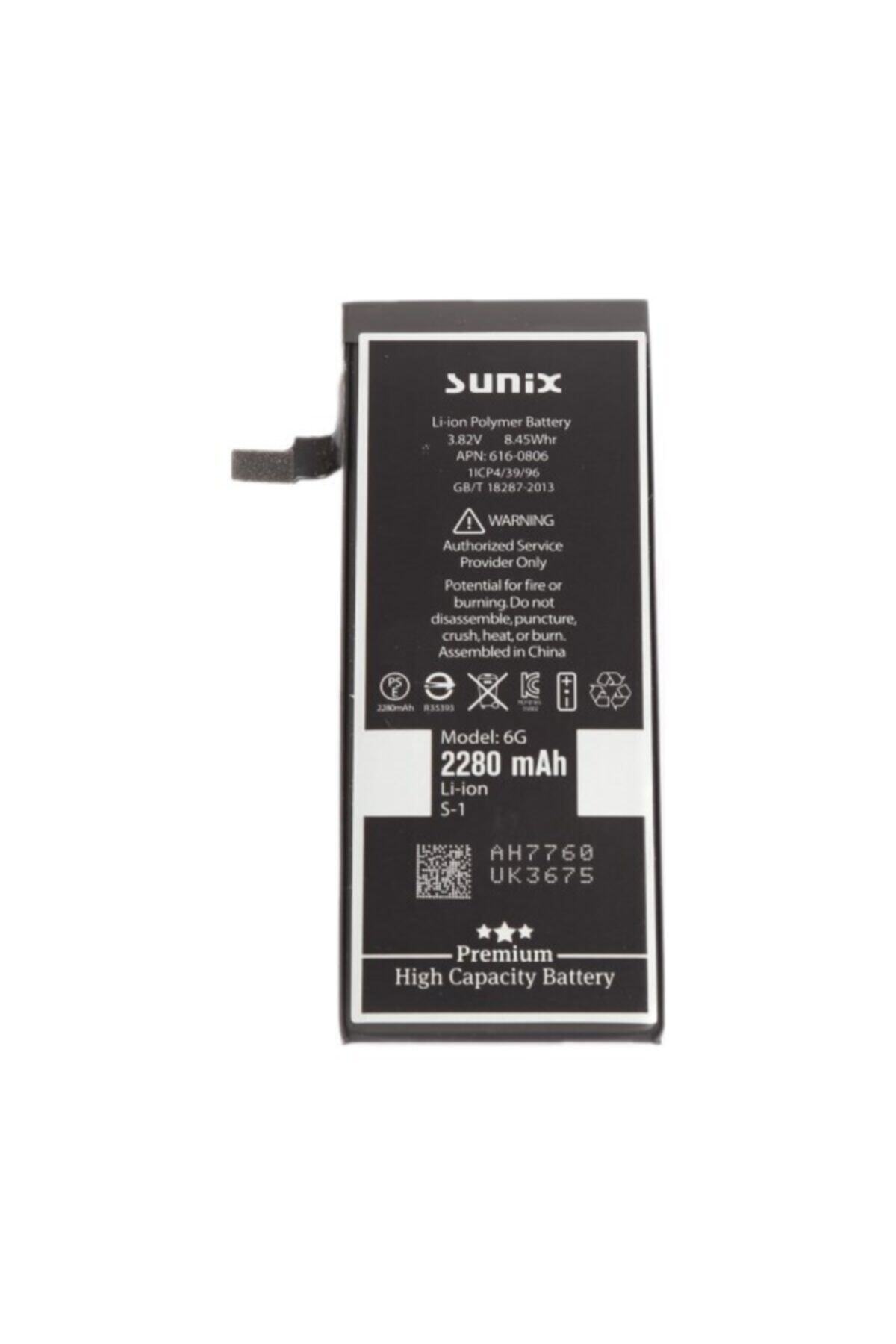 Sunix Iphone 6g Uyumlu Premium 2280 Mah Yüksek Amper Batarya