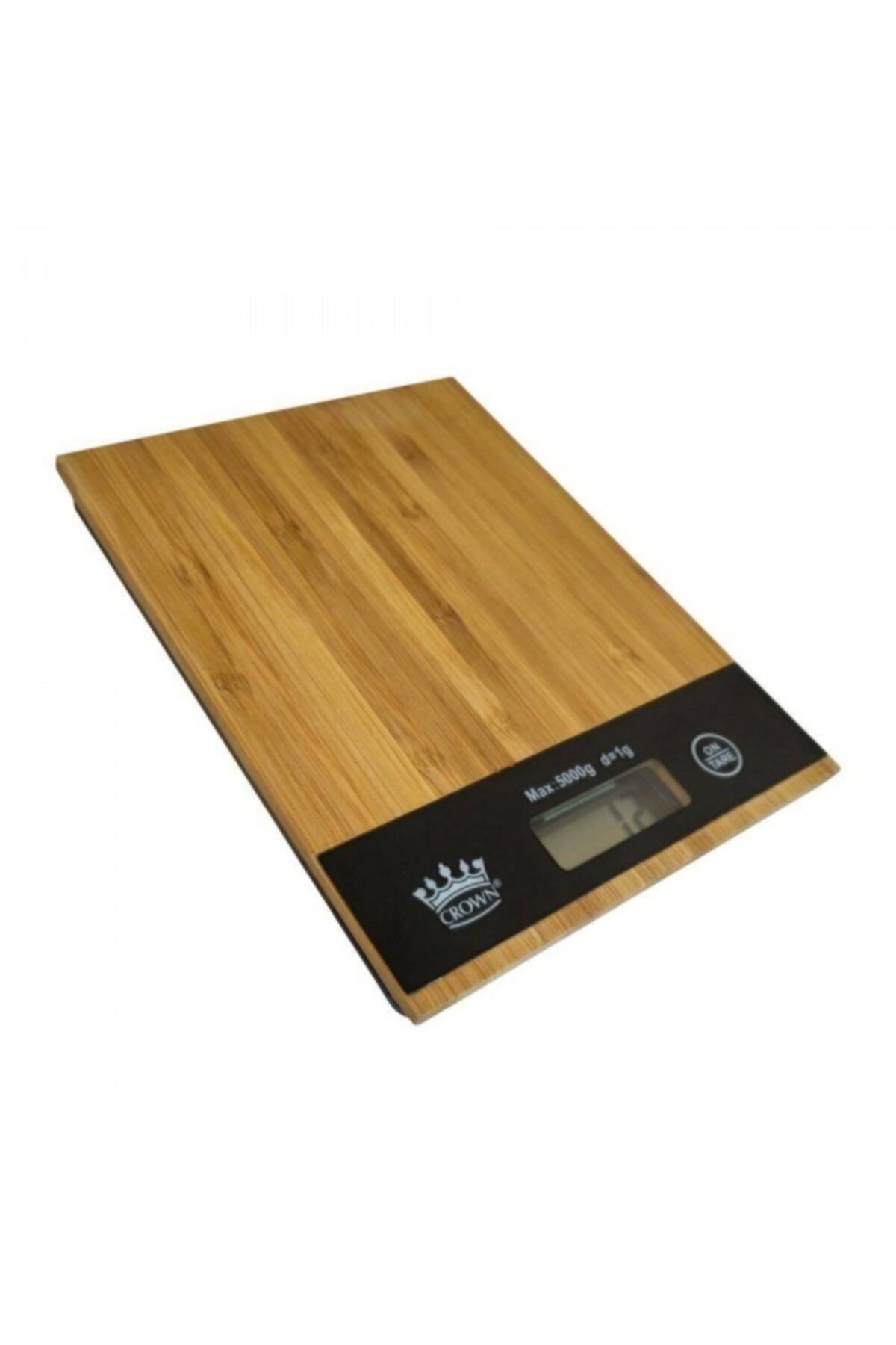HN TEKSTİL Crown Dijital Bambu Mutfak Terazisi Lcd Ekran 5 Kg