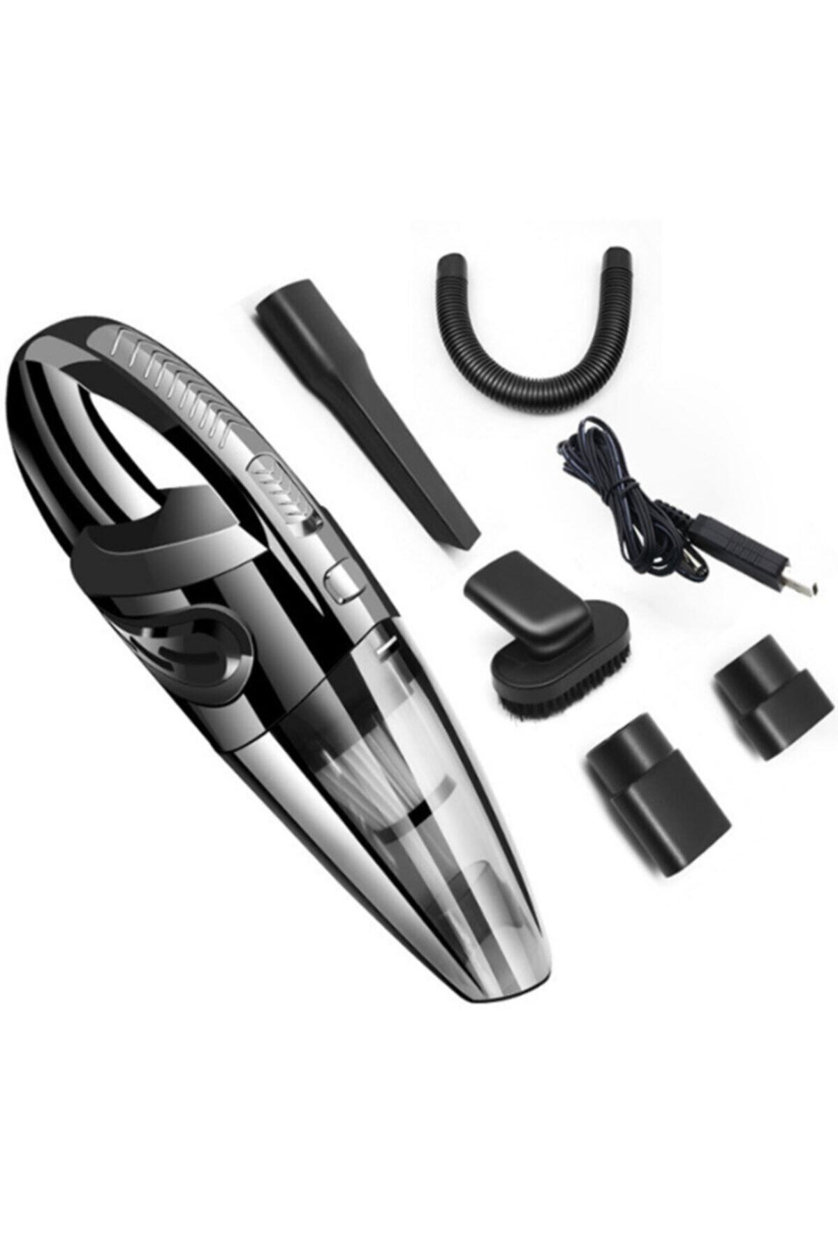 Ally R-6053 Kablosuz Güçlü El Araç-ev Süpürgesi Kuru Islak 29000-31000rpm-siyah