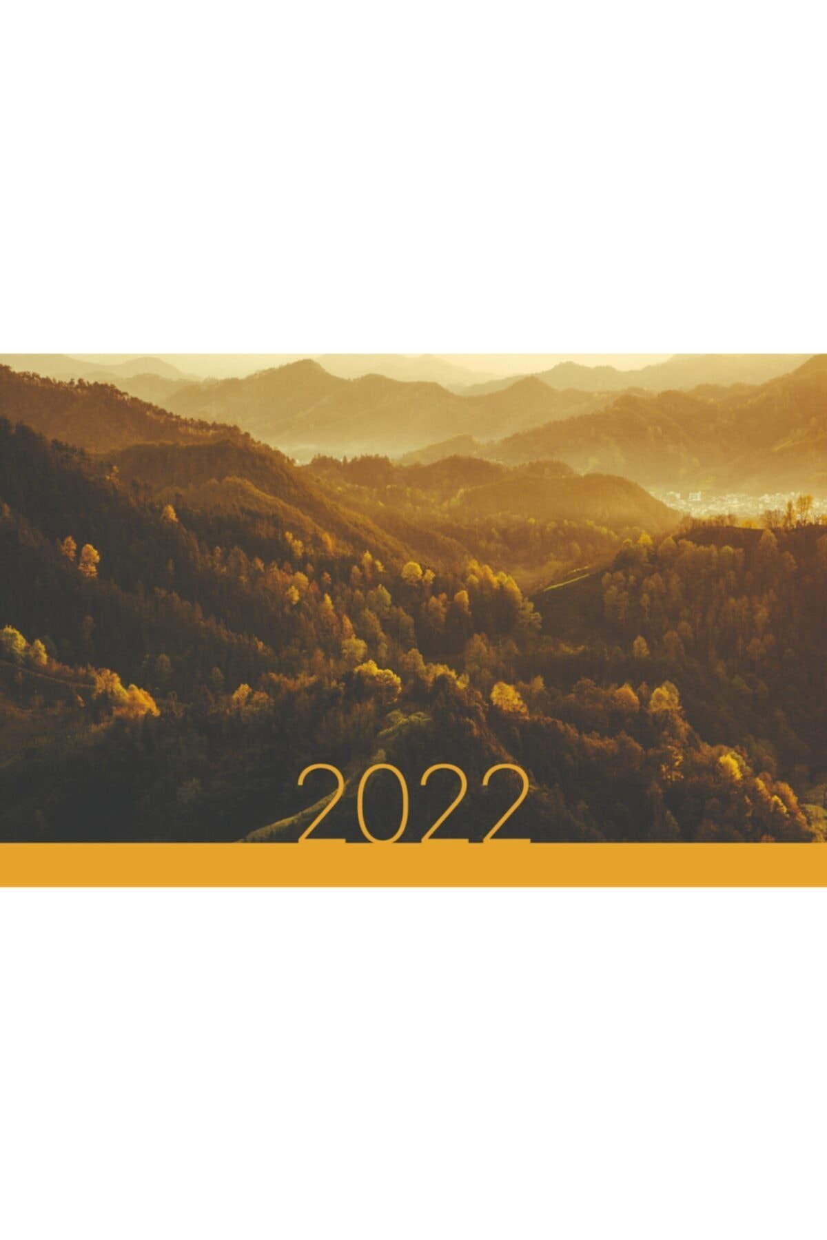 Gıpta 2022 Dağ Manzarası Bristol Gemici 3 Aylık Duvar Takvimi 78 X 33 Cm