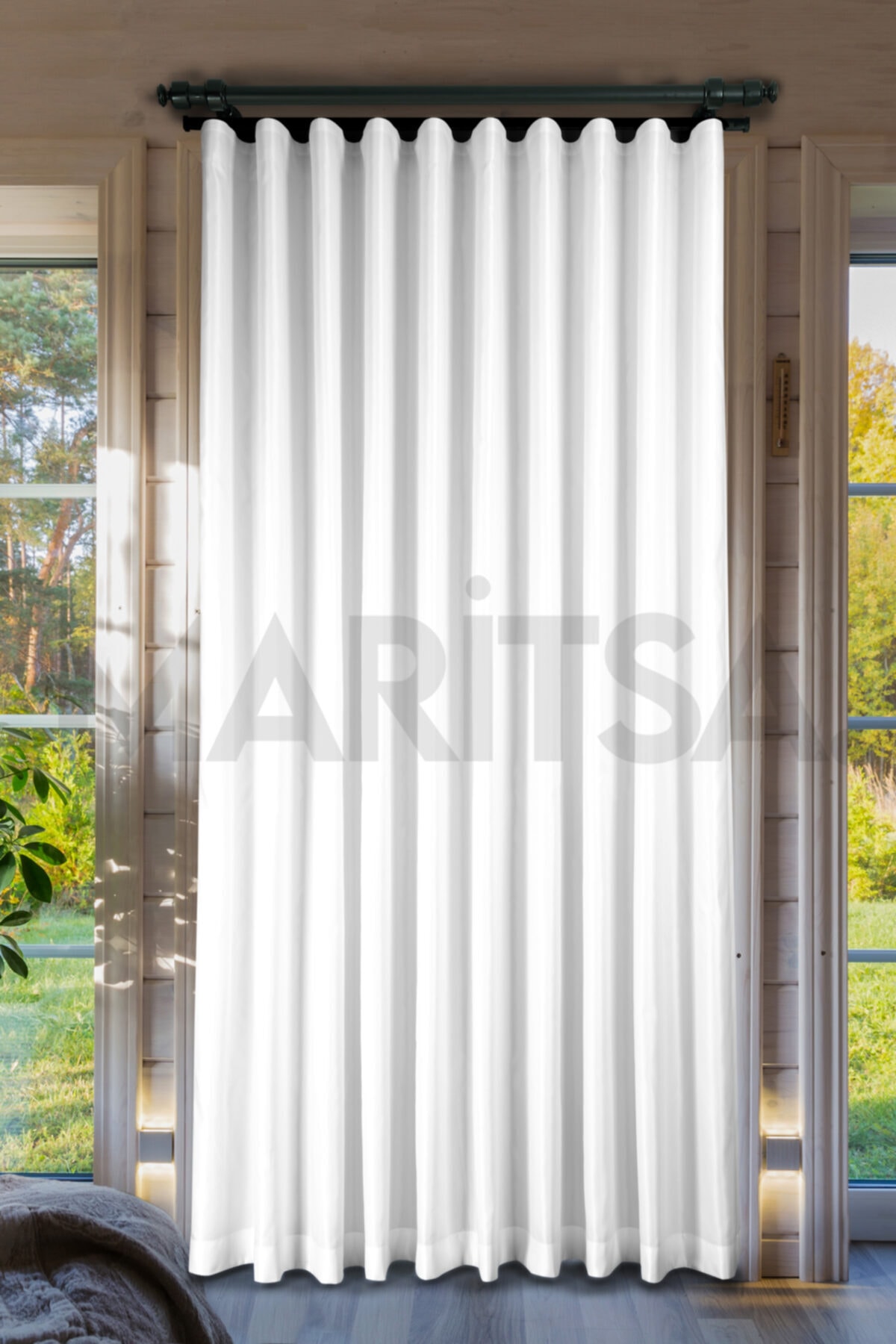 MARİTSA %100 Polyester Beyaz 250 X 200 Saten Güneşlik