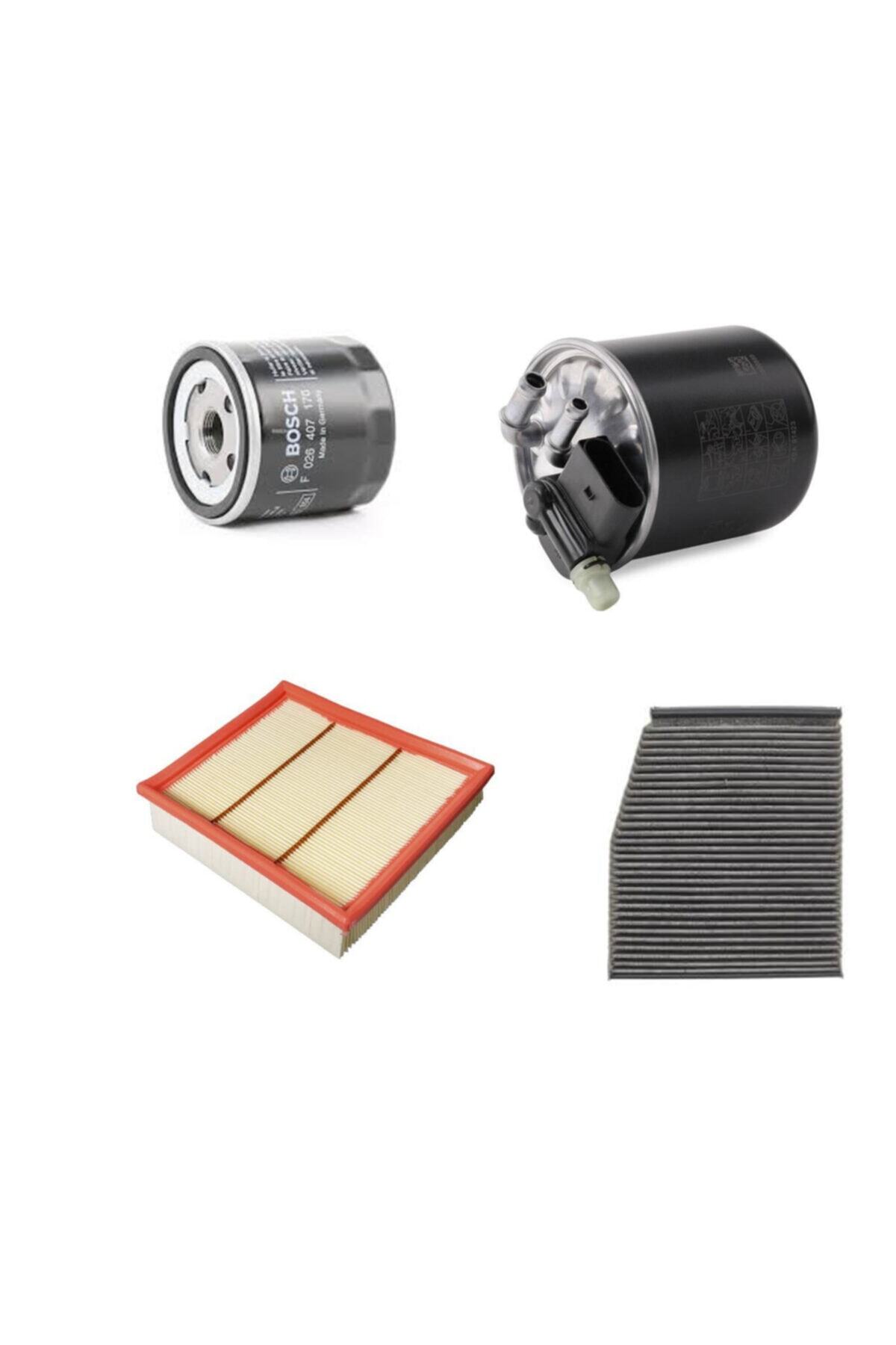Bosch Filtre Bakım Seti Mercedes W176 A 180 Cdı D Cla 12+ Dizel Hava + Yağ F.+ Yakıt + Polen Sardes