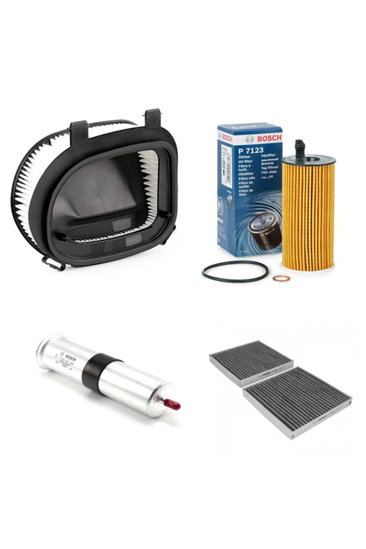 Bosch Filtre Bakım Seti Bmw X3 20 D 2011-2013 184 Beygir Hava + Yağ F.+ Yakıt Filtre + Polen Sardes