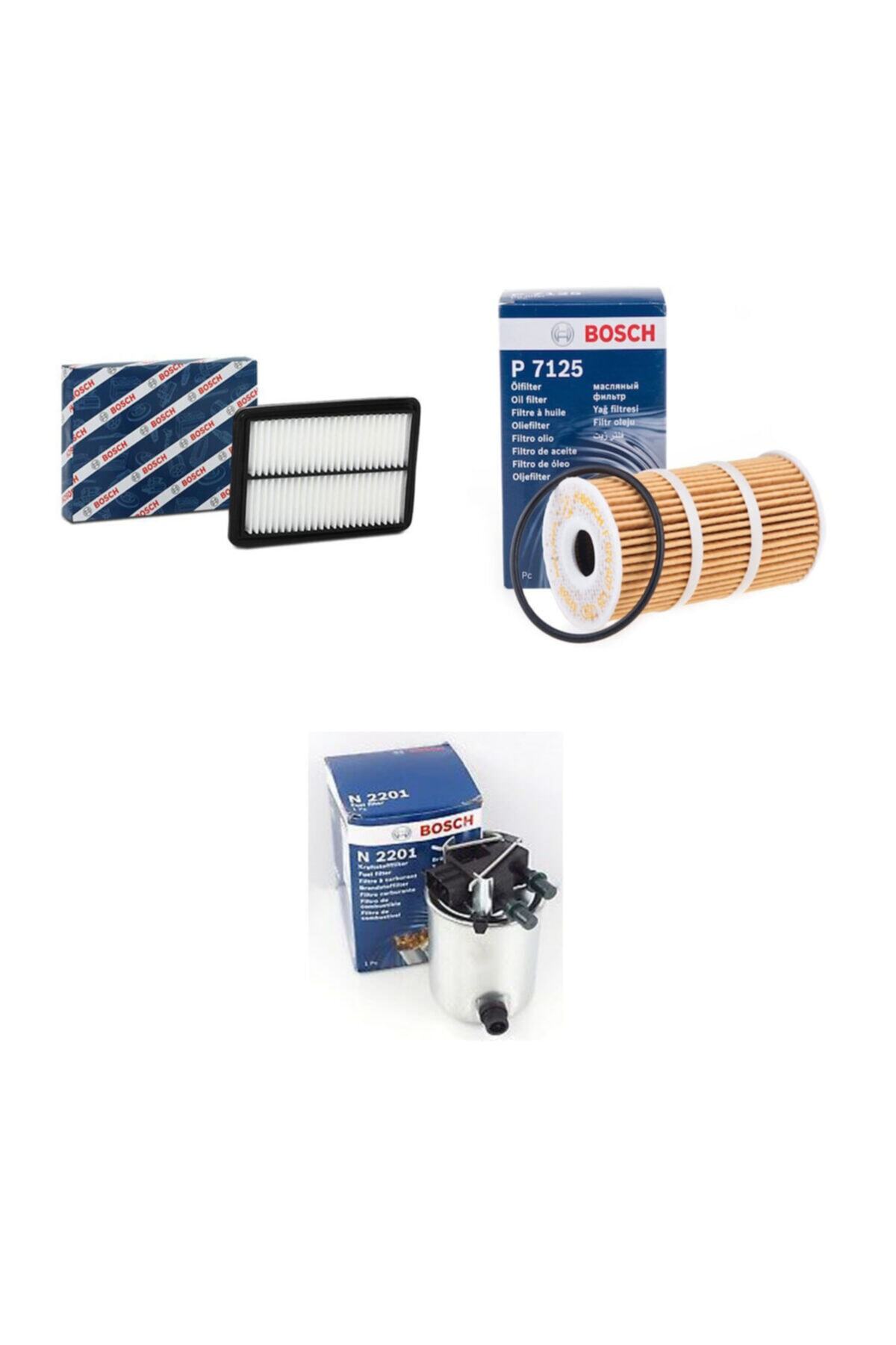 Bosch Filtre Bakım Seti Nissan X-trail 1.6 Dci Dizel 2014+ Hava + Yağ F.+ Yakıt Filtre