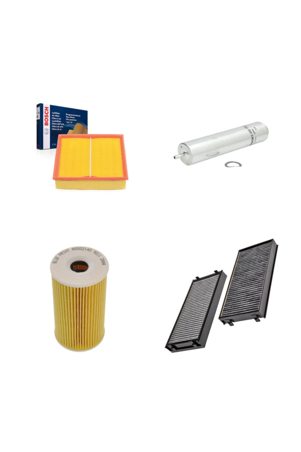 Bosch Filtre Bakım Seti Bmw X6 E71 E72 35 D Dizel Hava + Yağ F.+ Yakıt Filtre + Polen Sardes