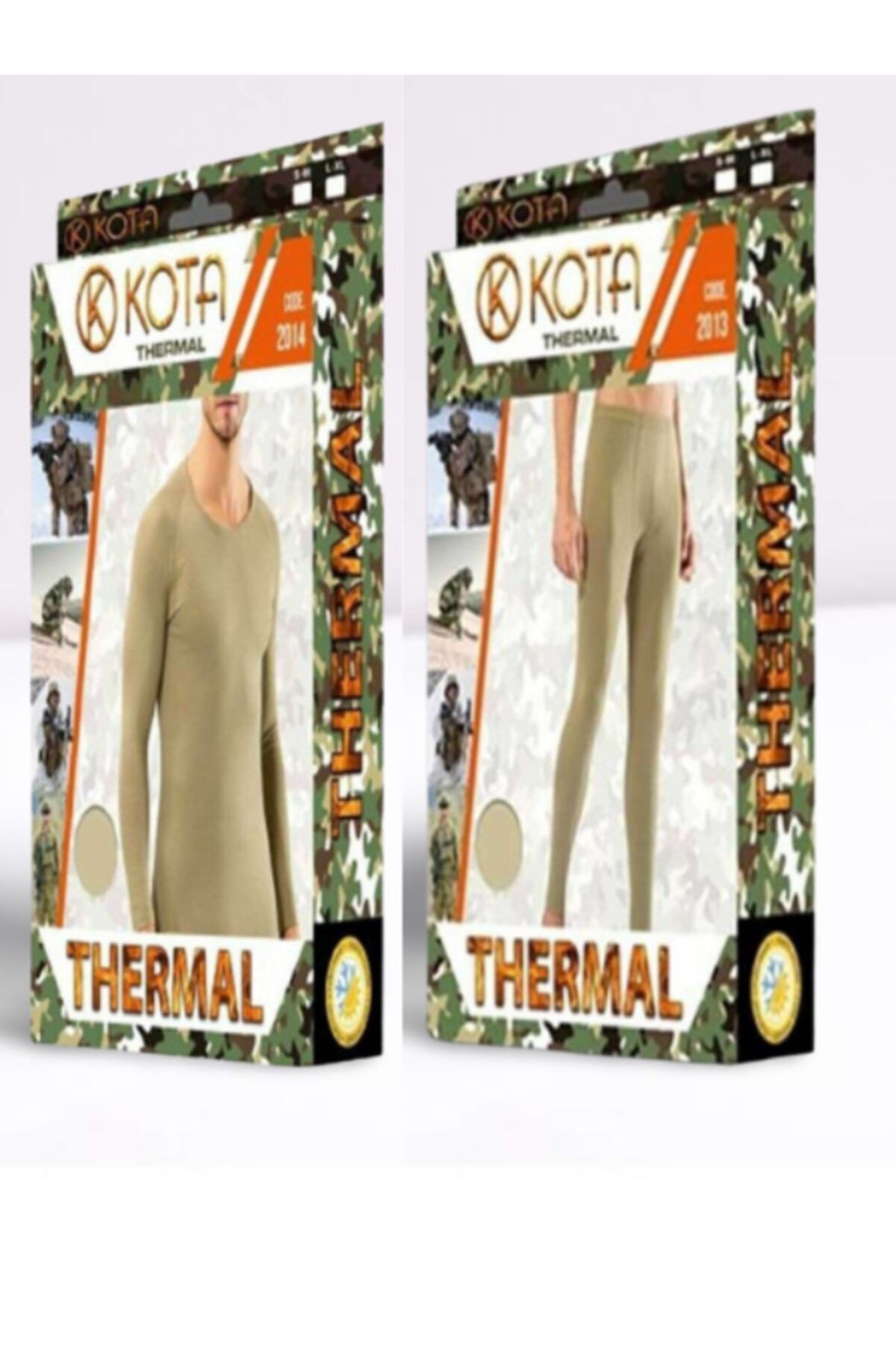 KOTA THERMAL Kum Renkli Nano Alt Üst Içlik Takımı Tayt Fanila 2013