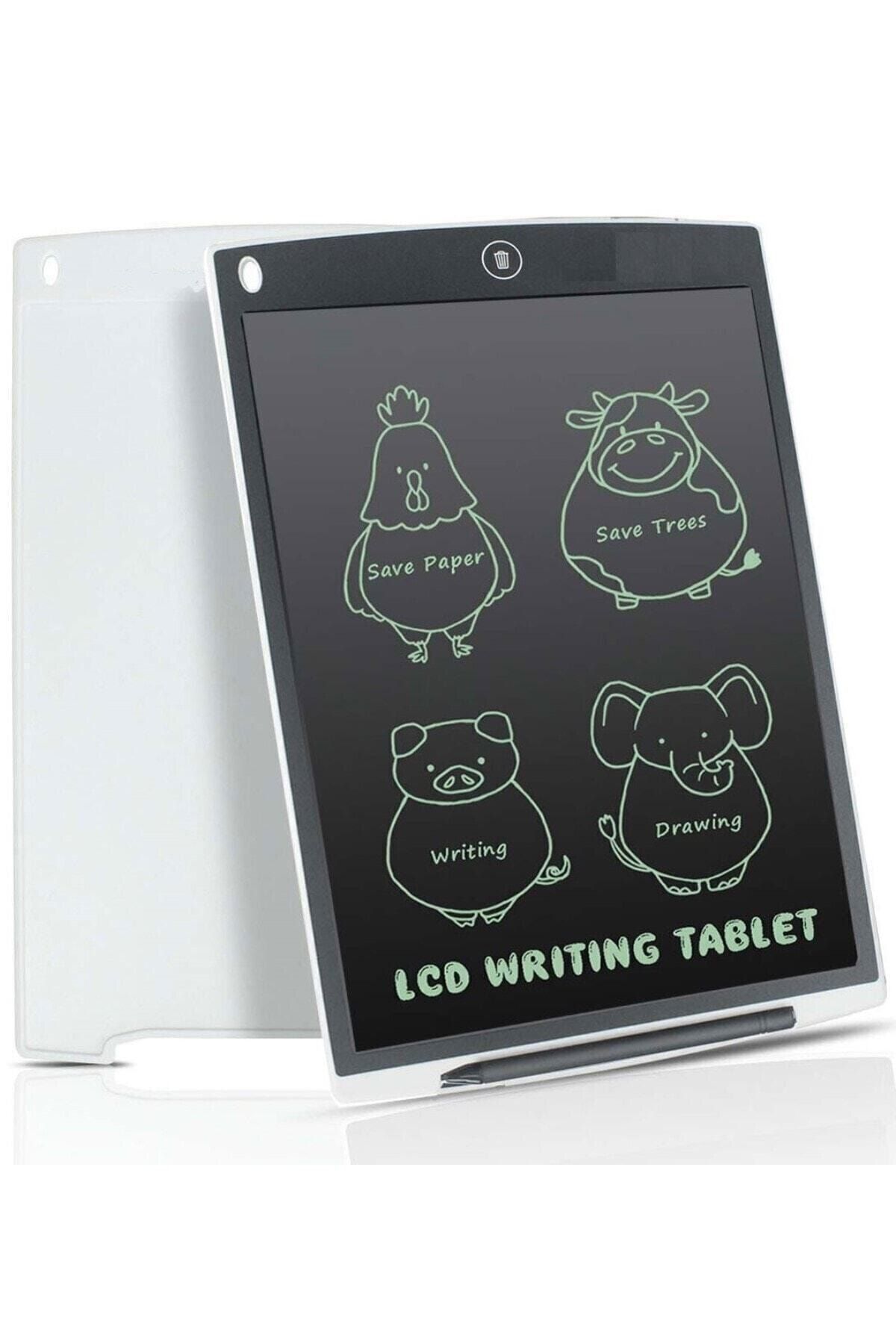DoğubeyStore Writing Tablet Lcd 8.5 Inç Dijital Kalemli Çizim Yazı Tahtası Grafik Not Yazma Eğitim Tableti