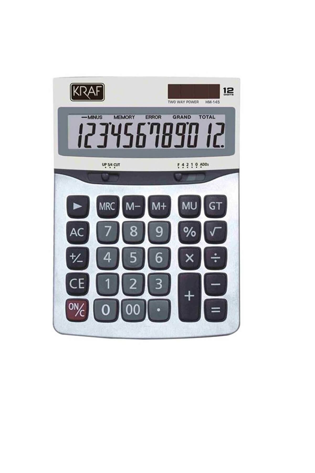 KRAF Masaüstü Hesap Makinesı 12 Hane Hm 145