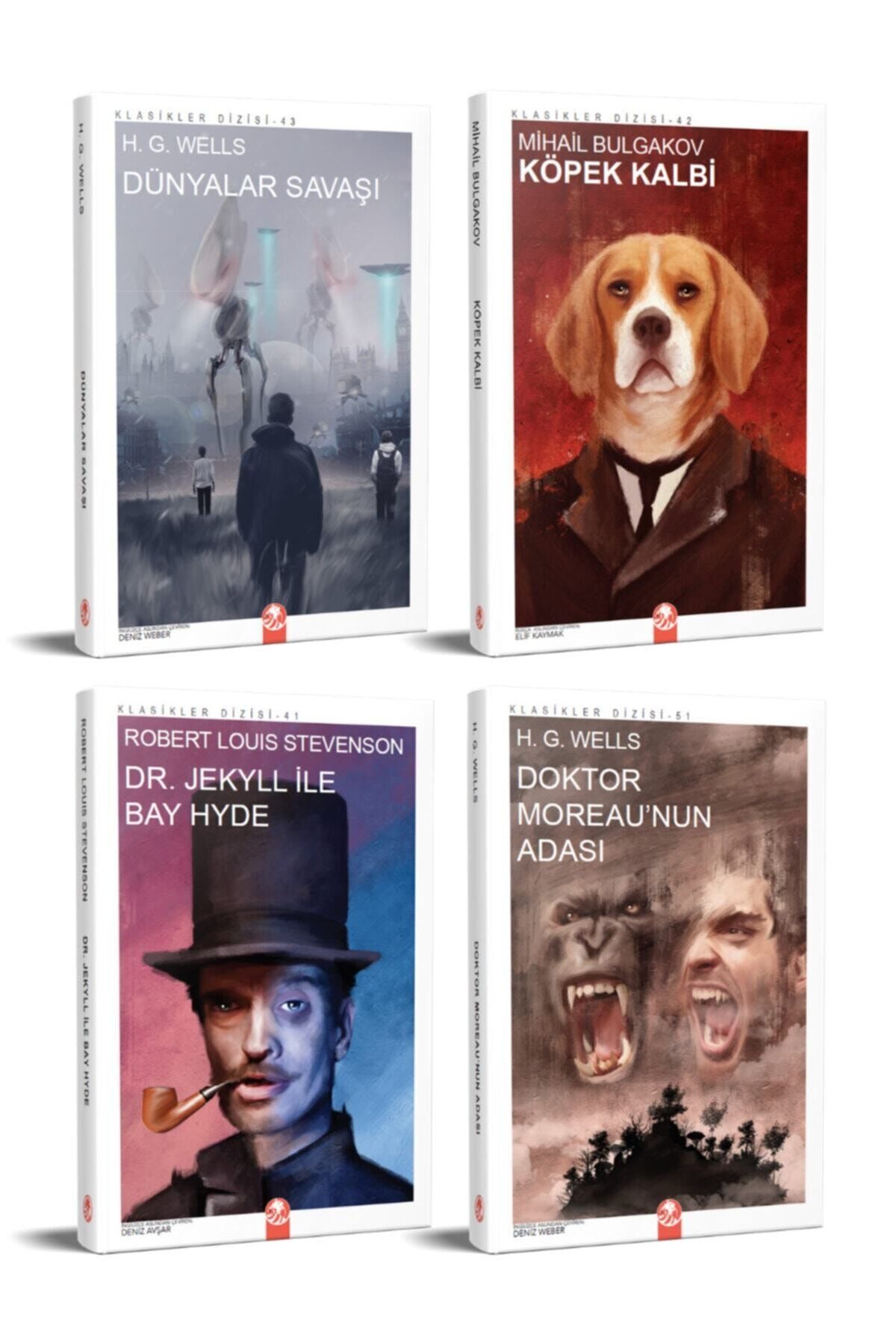 Kızıl Panda Yayınevi Bilim Kurgu Klasikleri - 2 (4 Kitap)