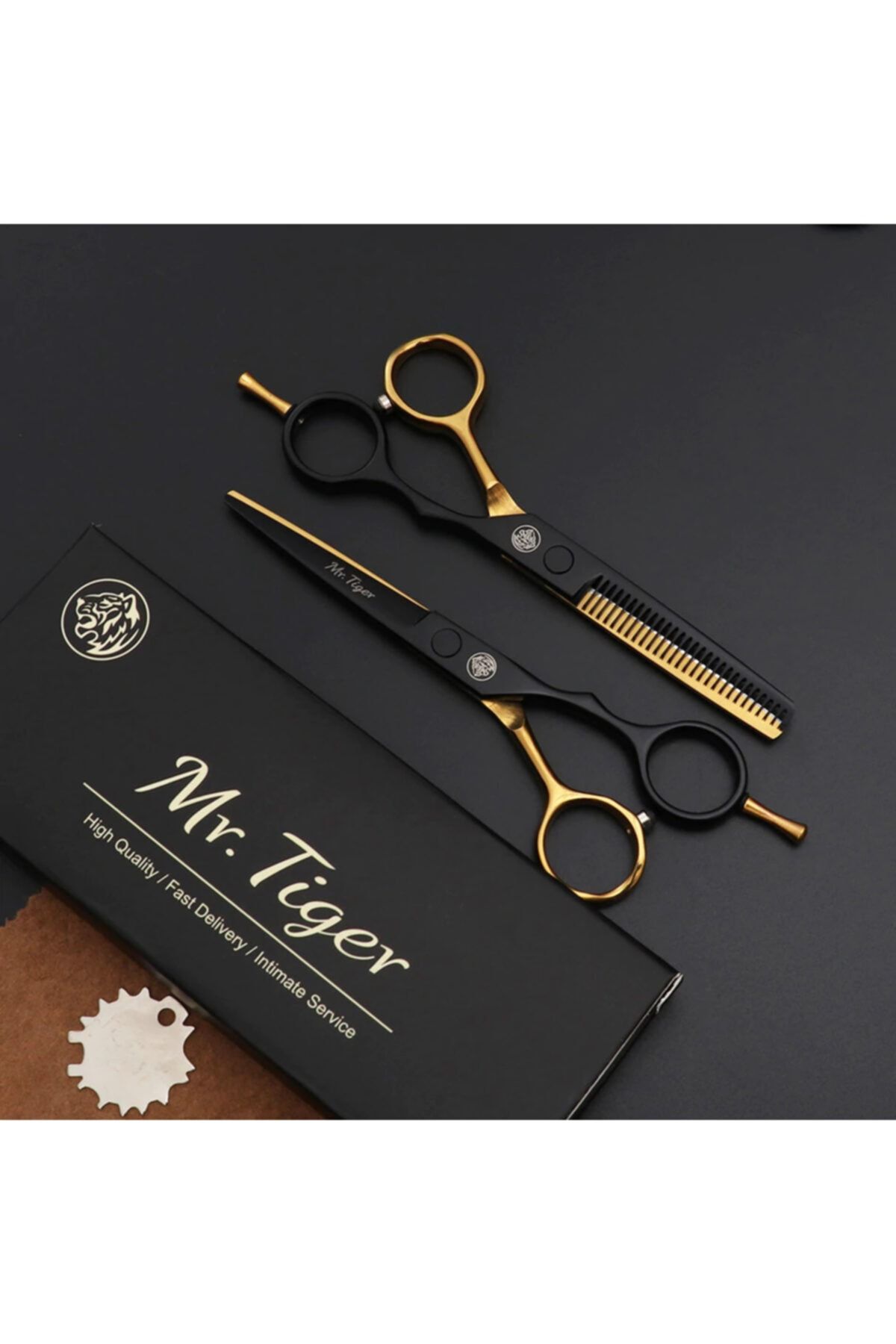 SONREYON Mr. Tiger Profesyonel 5.5 Inç Kesim Ve Ara Makas Kuaför Makas Seti