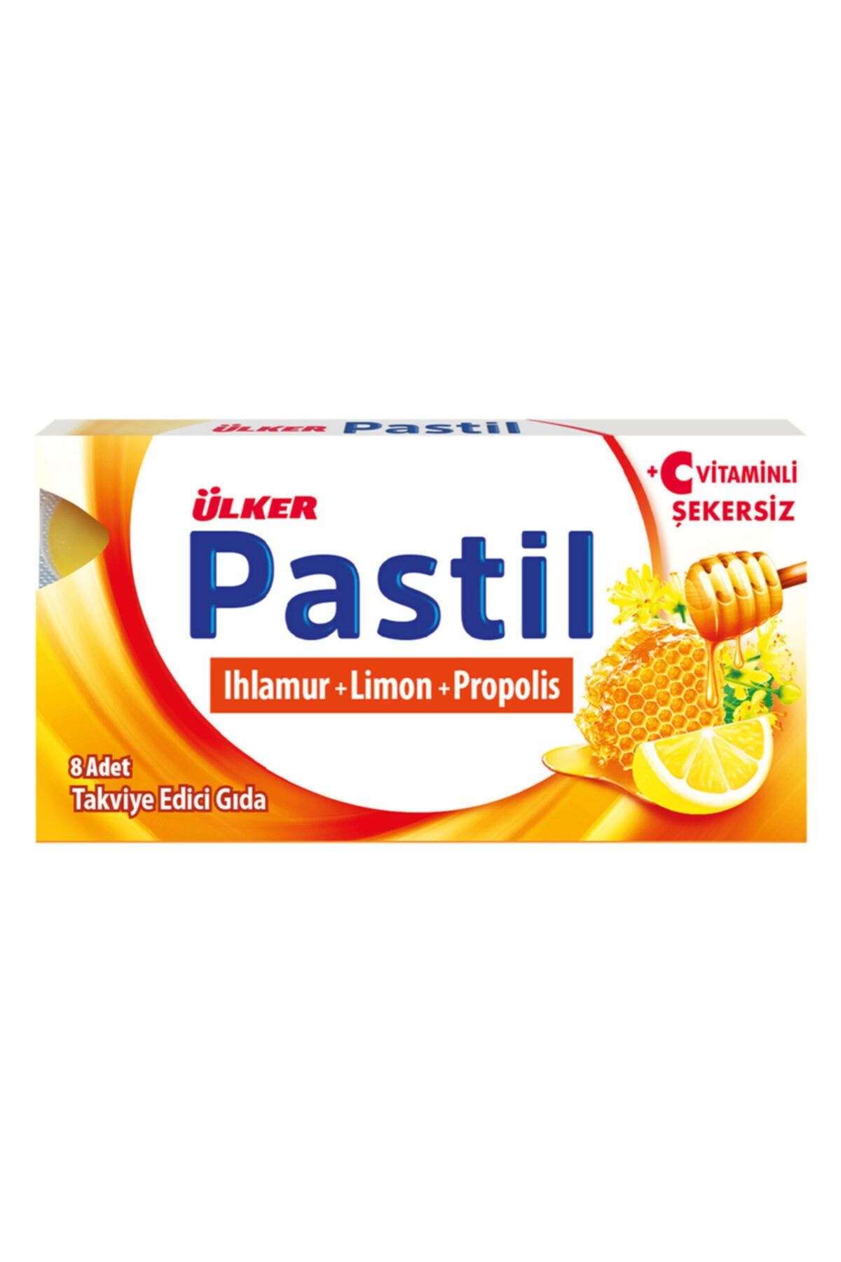 Ülker Pastil Ihlamurlu Limonlu ve Propolisli Tablet Pastil - 22.4 g