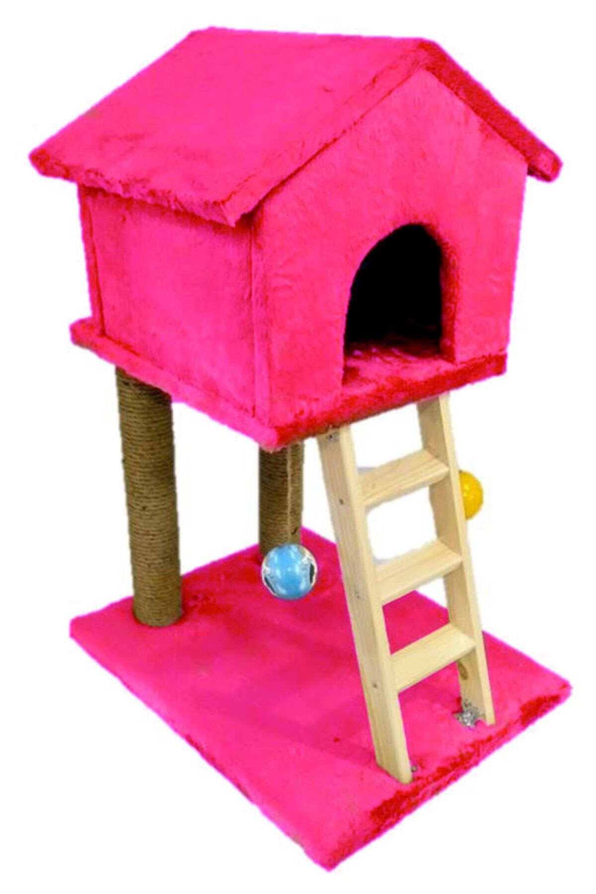 Mila Kedi Evi, Tırmalama Ve Oyun Seti Pembe