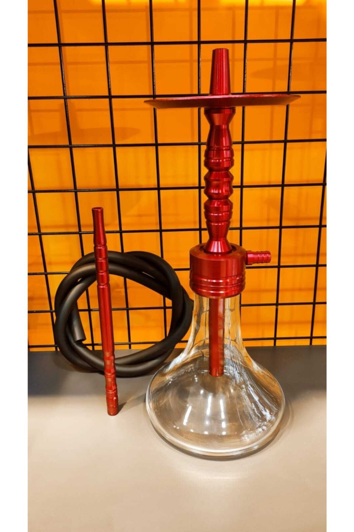 gezer nargile Gz Vikings Puff Kırmızı Alüminyum Model