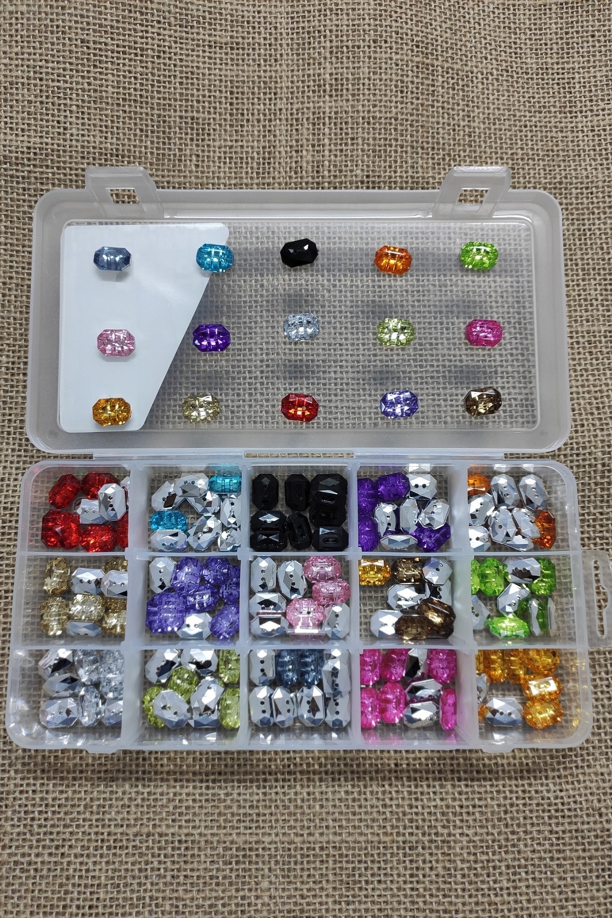 platin hediyelik 150 Adet Taşlı Bebe Düğme Seti Bebek Düğmesi