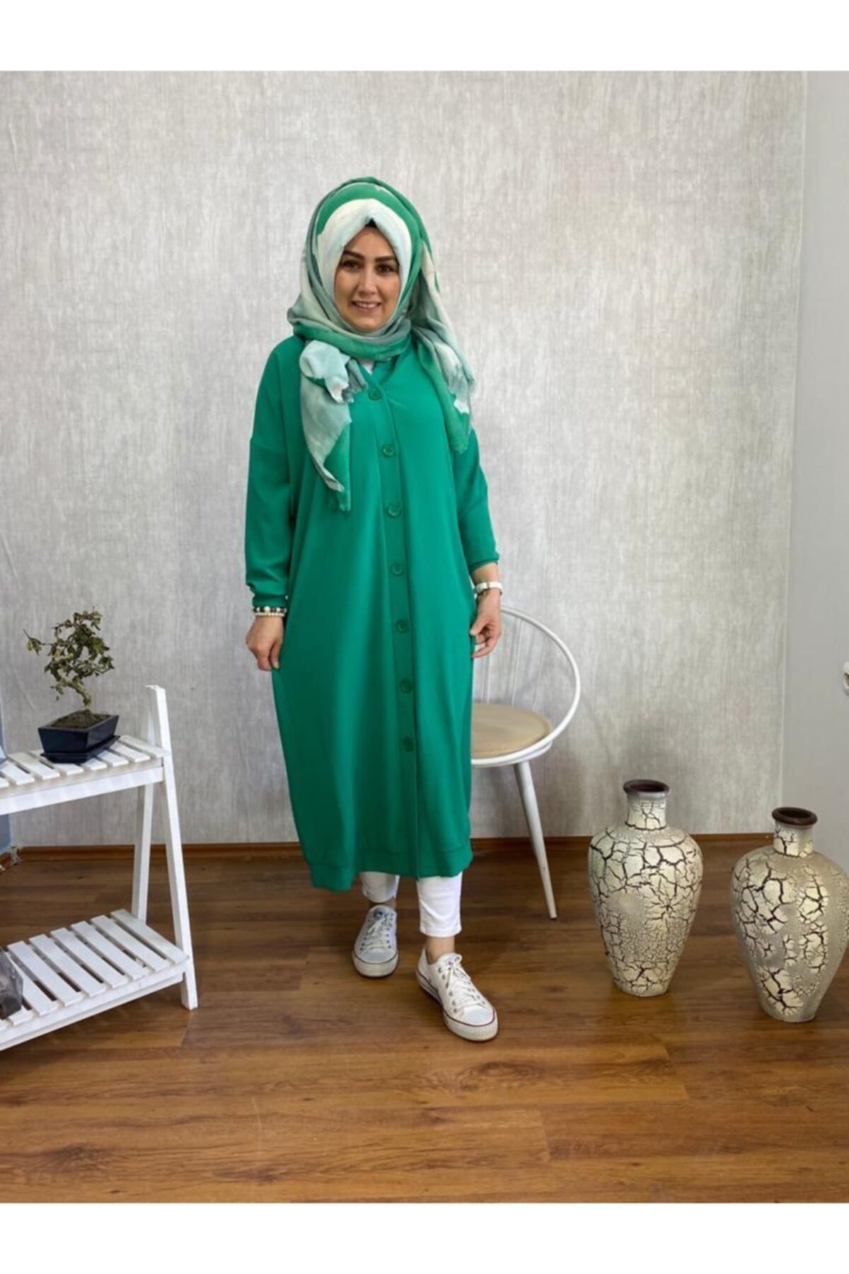 Ayas Butik Uzun Tunik Hırka