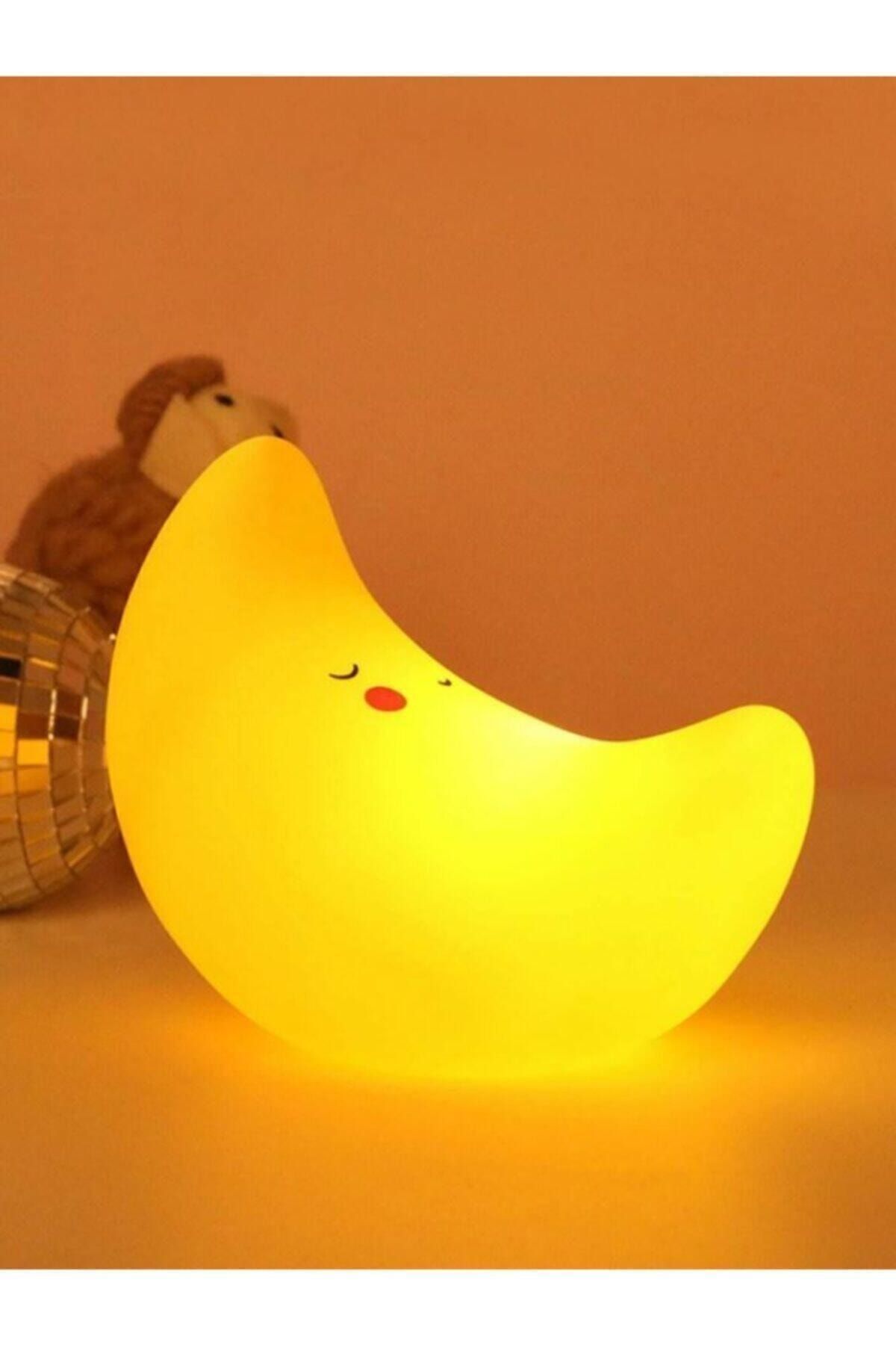 Raicon Ay Gece Lambası Led Silikon Sarı