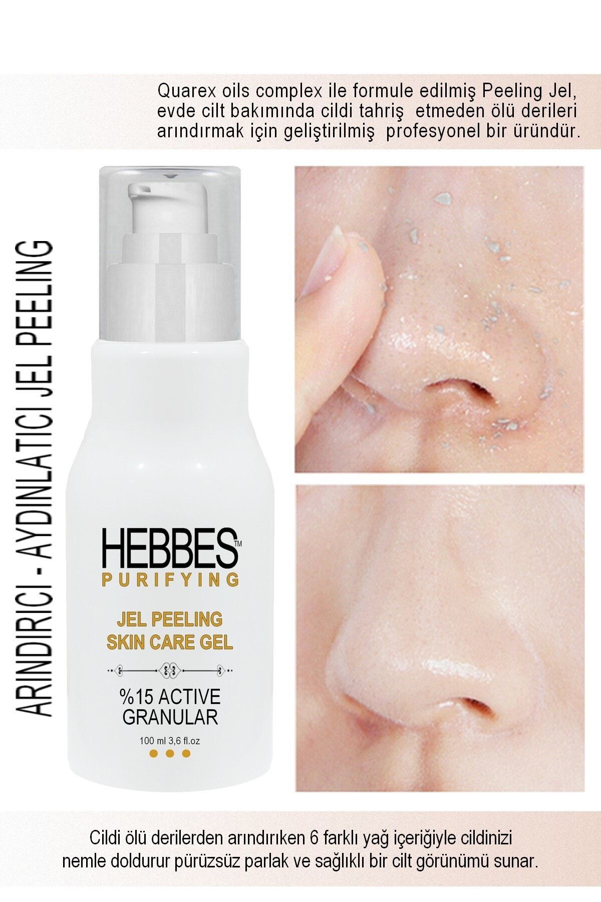 HEBBES Arındırıcı Aydınlatıcı Peeling Jel 100 ml