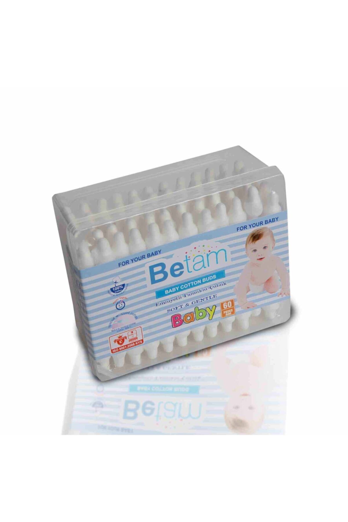 ZEUS Betam Emniyetli Bebek Kulak Çubuğu 60'lı