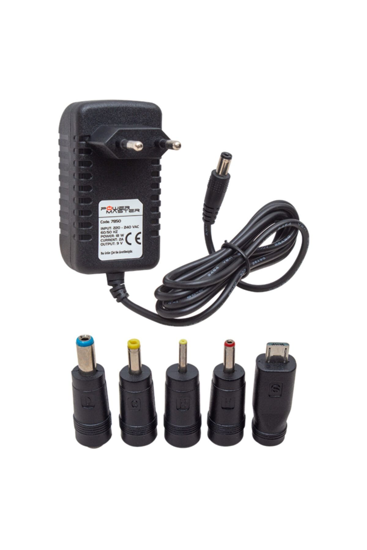 OEM Powermaster Pm-7850 9 Volt - 2 Amper 5 Uçlu Unıversal Tablet Adaptörü