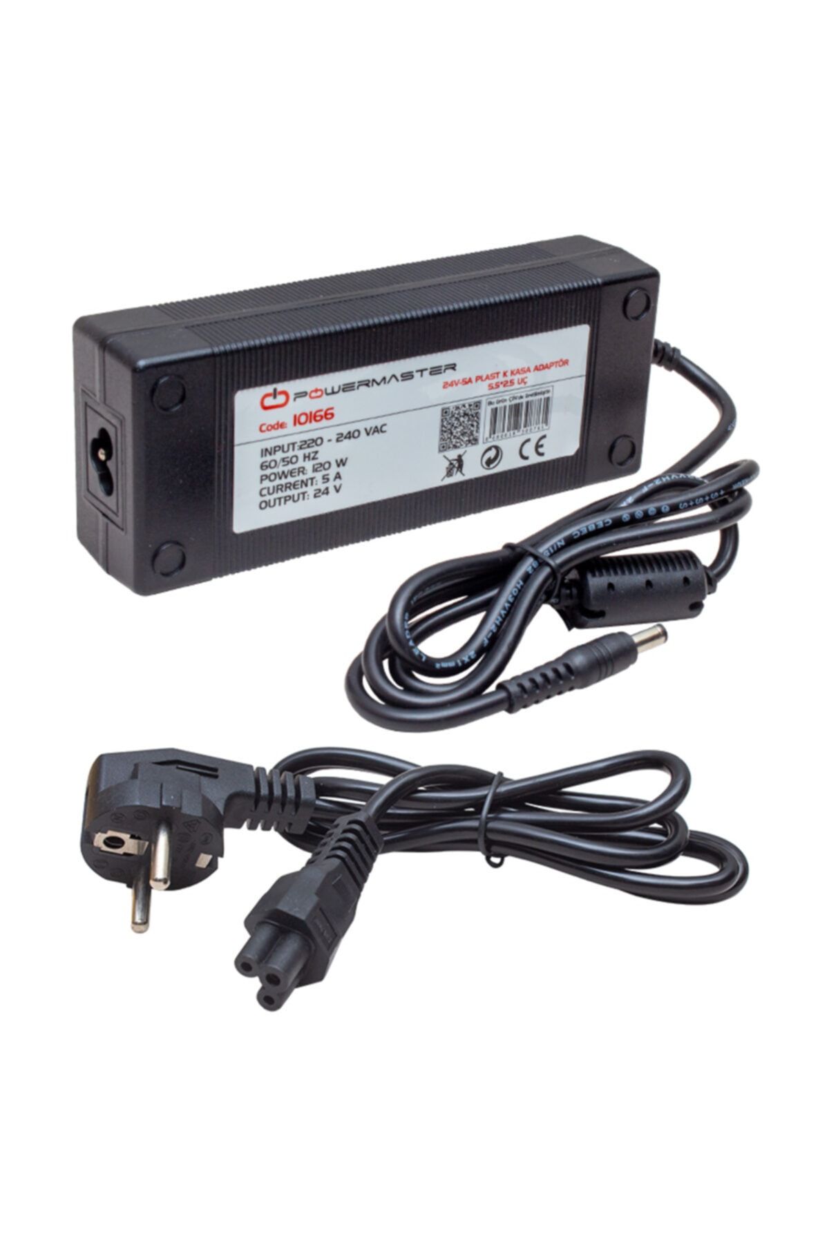 OEM Powermaster Pm-10166 24 Volt - 5 Amper Plastik Kasa Adaptör 5.5*2.5 Uç
