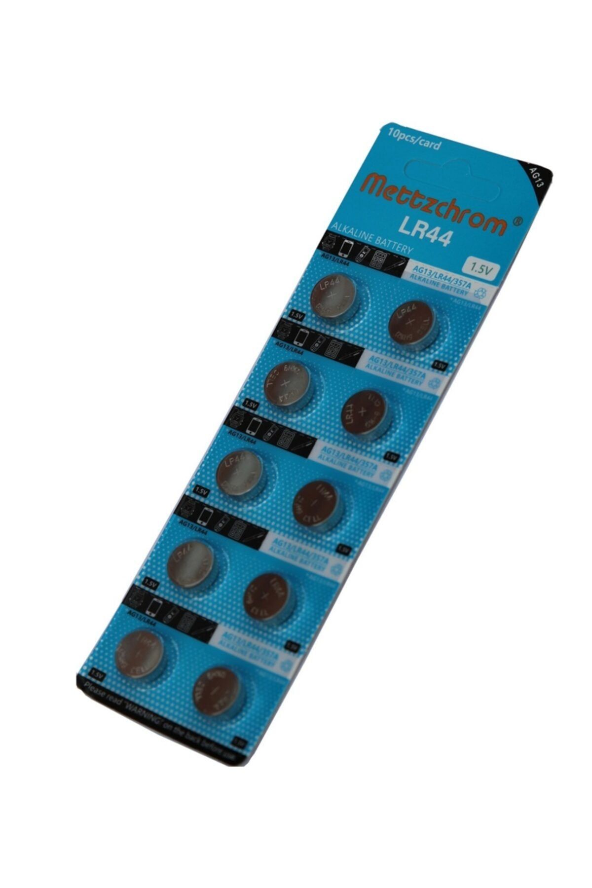 Mettzchrom Lr44 Ag13 A76 1,5 Volt Alkalin Pil - Oyuncak Pili - 10'lu