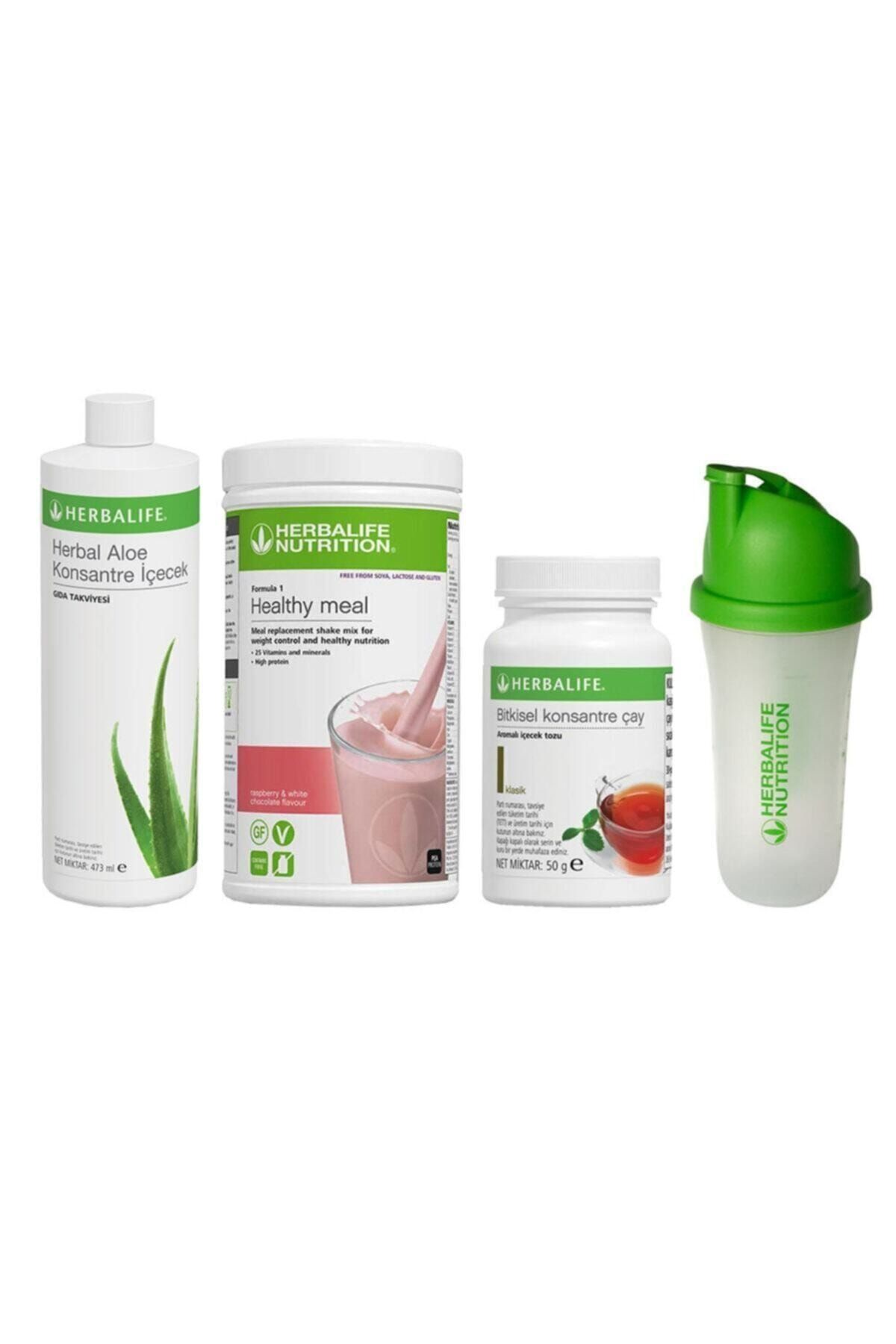 Herbalife Başlangıç Seti 13  1 Ahududu Shakex Klasik 50 gr Çay x Aloe Konsantre İçecek x Shaker