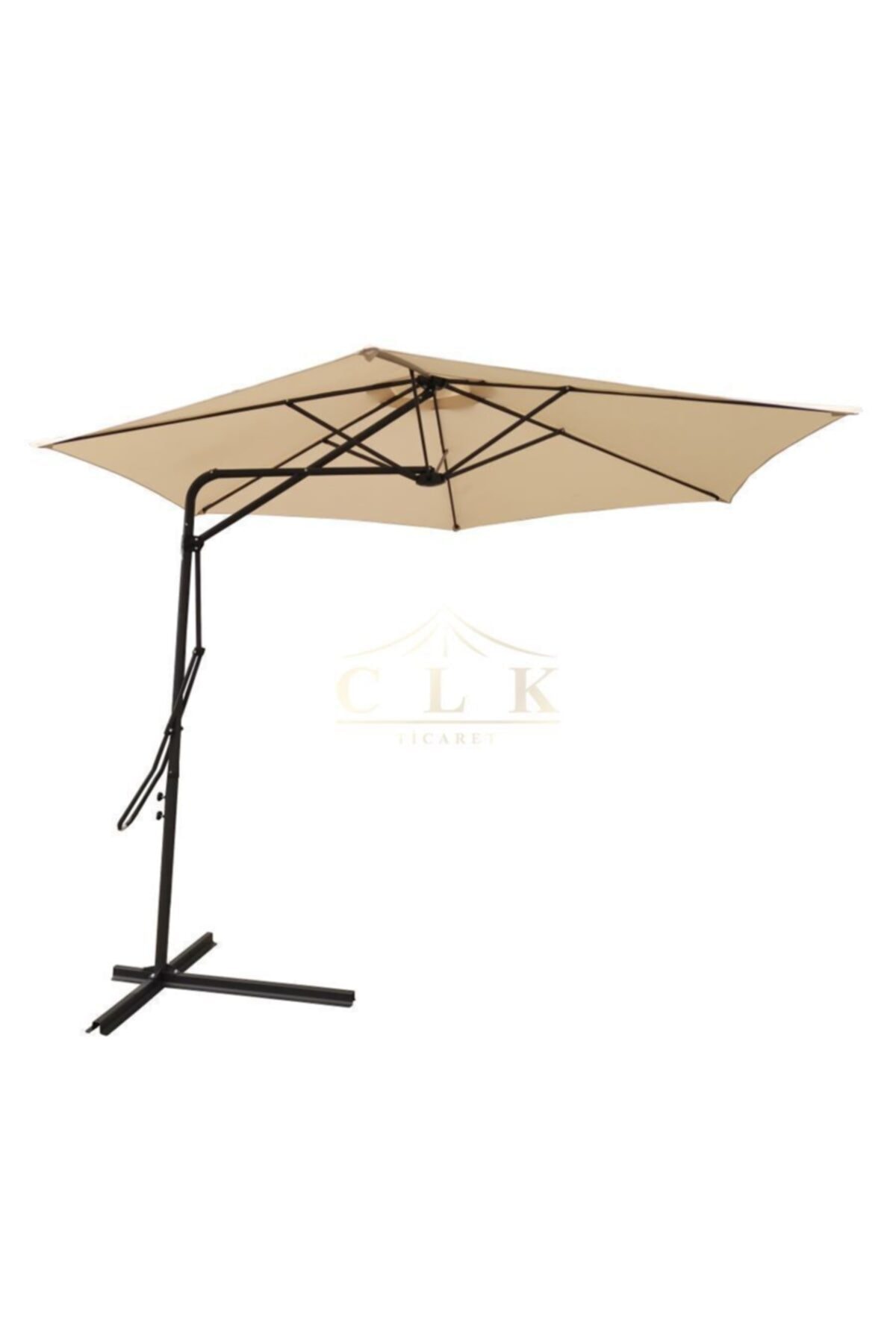 CLK Garden 3 Mt Bahçe Şemsiyesi Krem