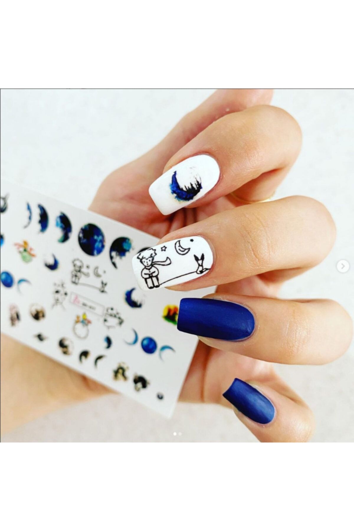 SCA KOZMETİK Küçük Kral Desenli Tırnak Dövmesi Tırnak Tattoo Nail Art Tırnak Sticker
