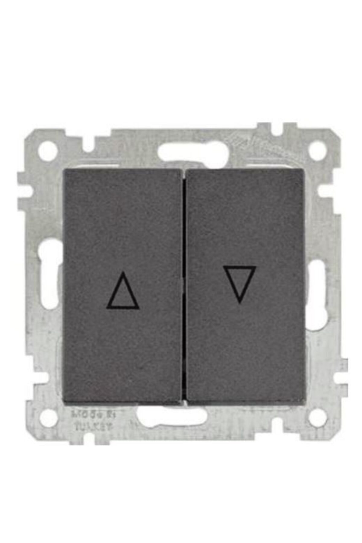 Mutlusan Rita Mek+tuş Jaluzi Anahtarı Yaysız (vidalı) Siyah